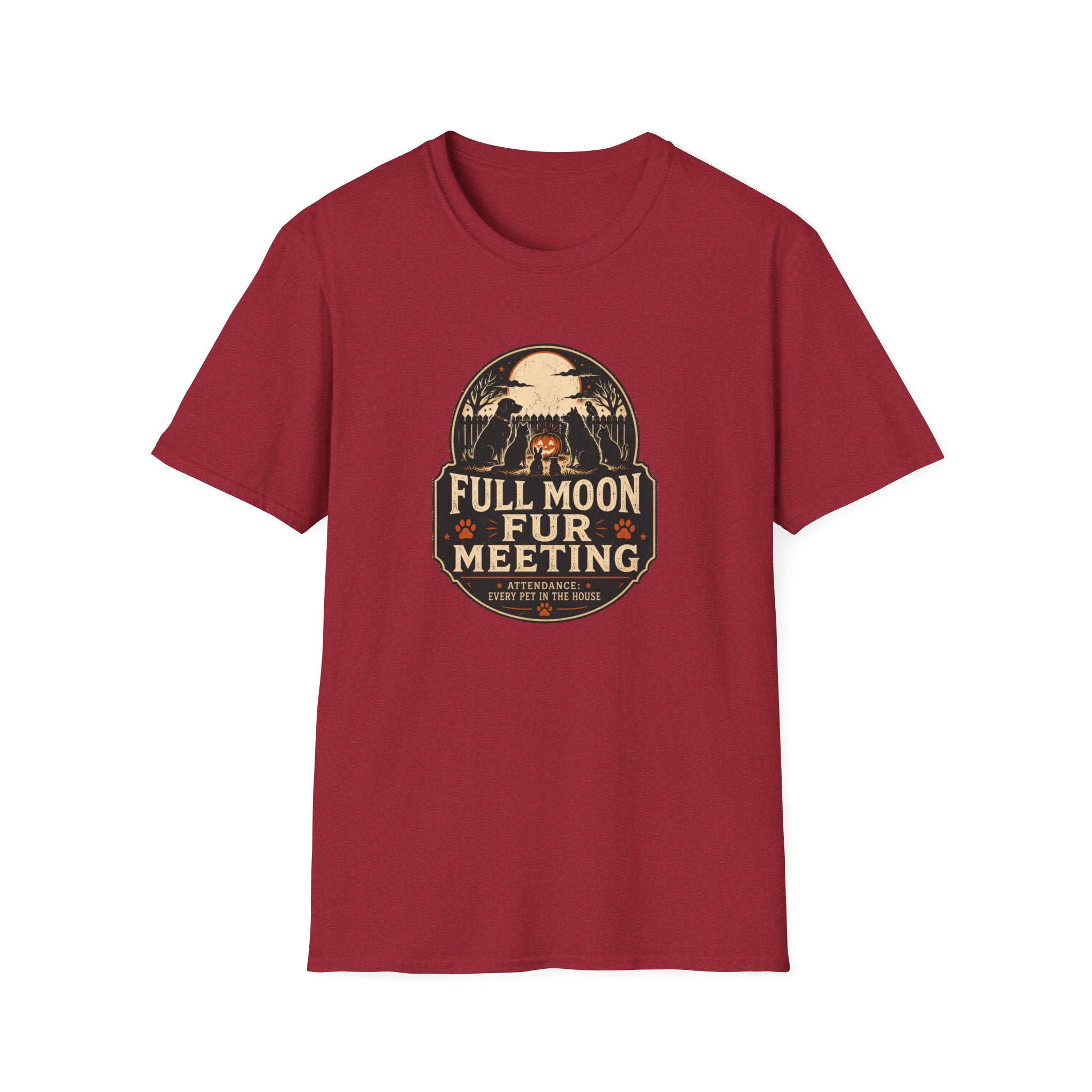 Full Moon Fur T-Shirt – Funny Pet Lover Shirt (Full Moon Fur Meeting)