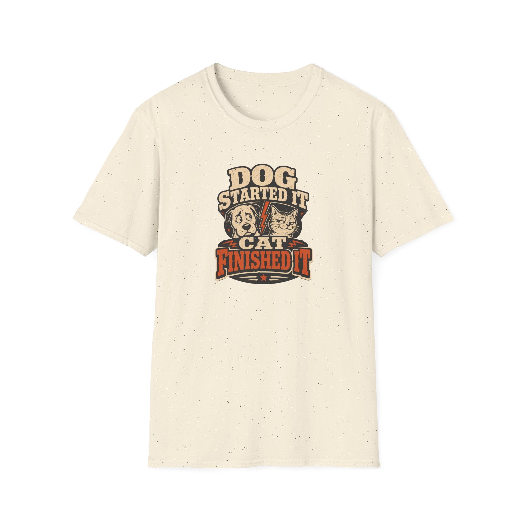 Dog Started It Cat Finished It T-Shirt
