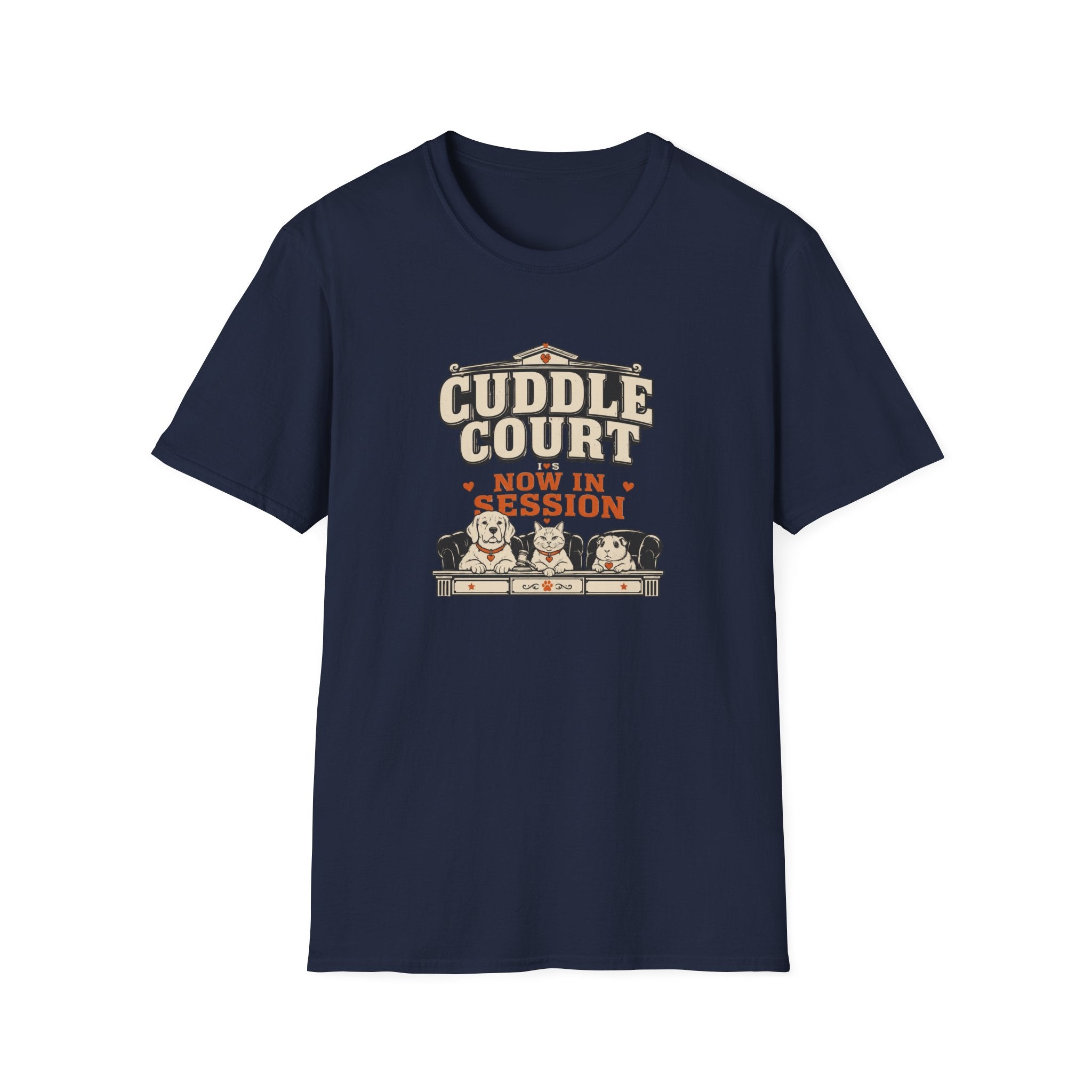 "Cuddle Court Now In Session" Cute Pet Lounge Tee
