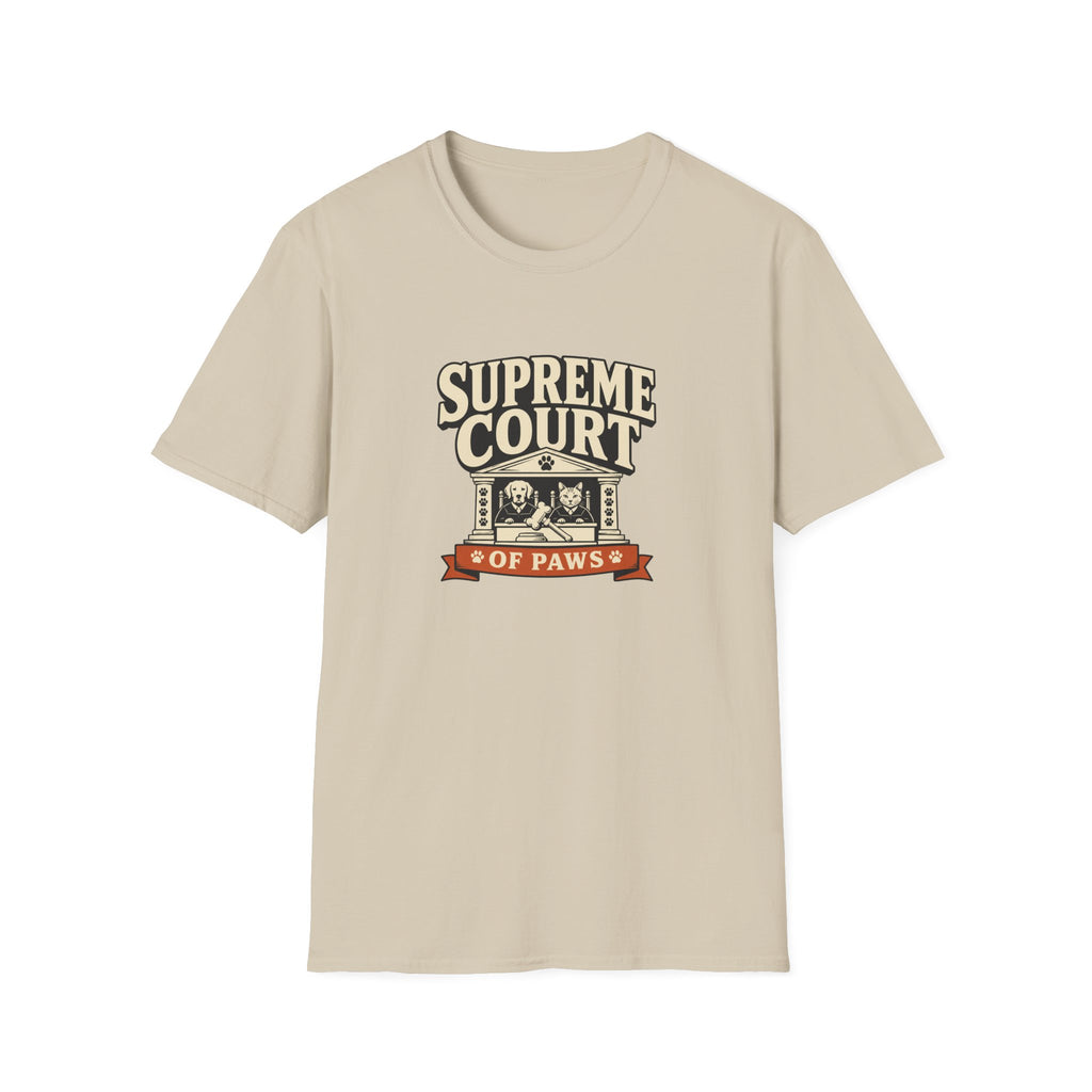 Supreme Court of Paws T-Shirt — Retro Dog & Cat Justice Tee