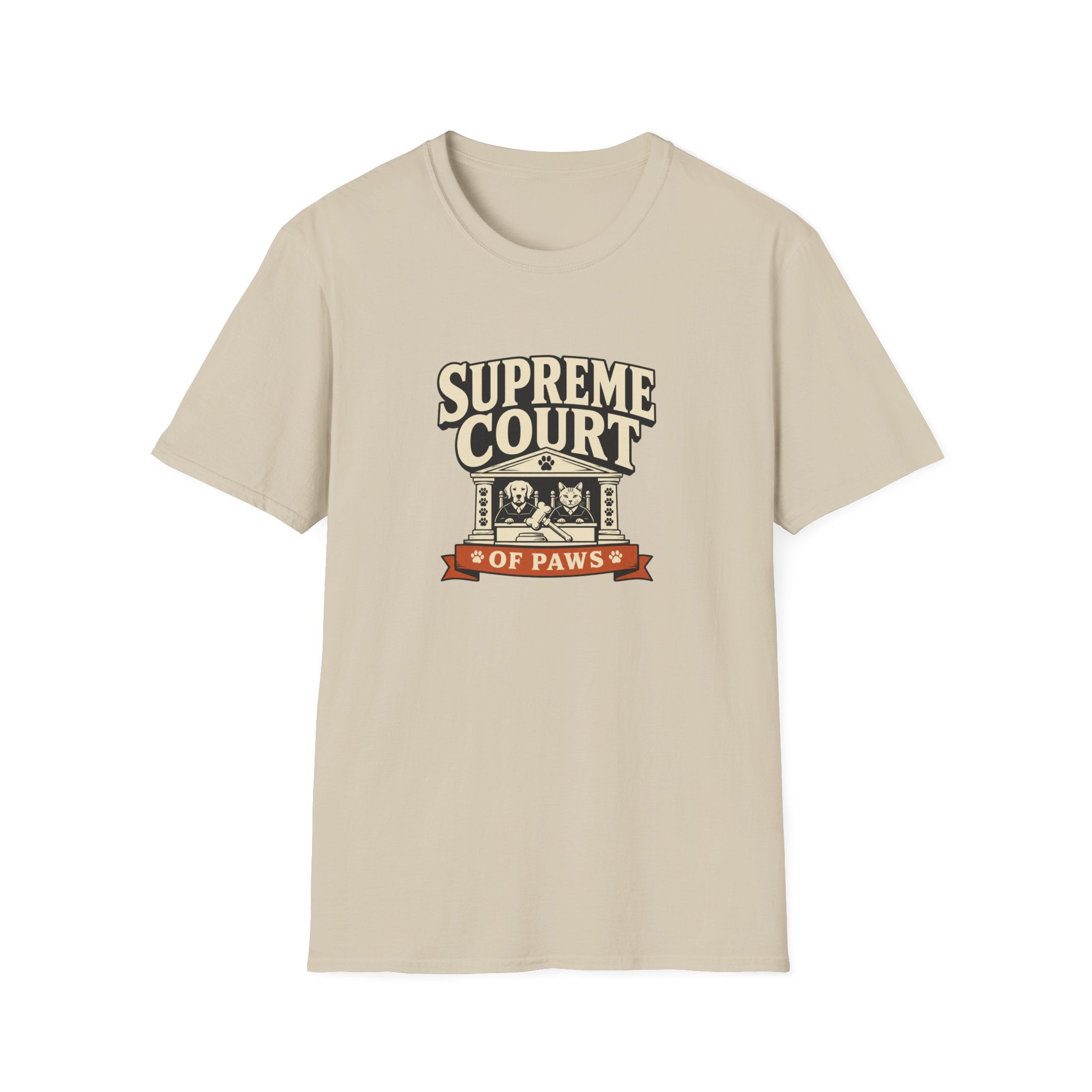 Supreme Court of Paws T-Shirt — Retro Dog & Cat Justice Tee