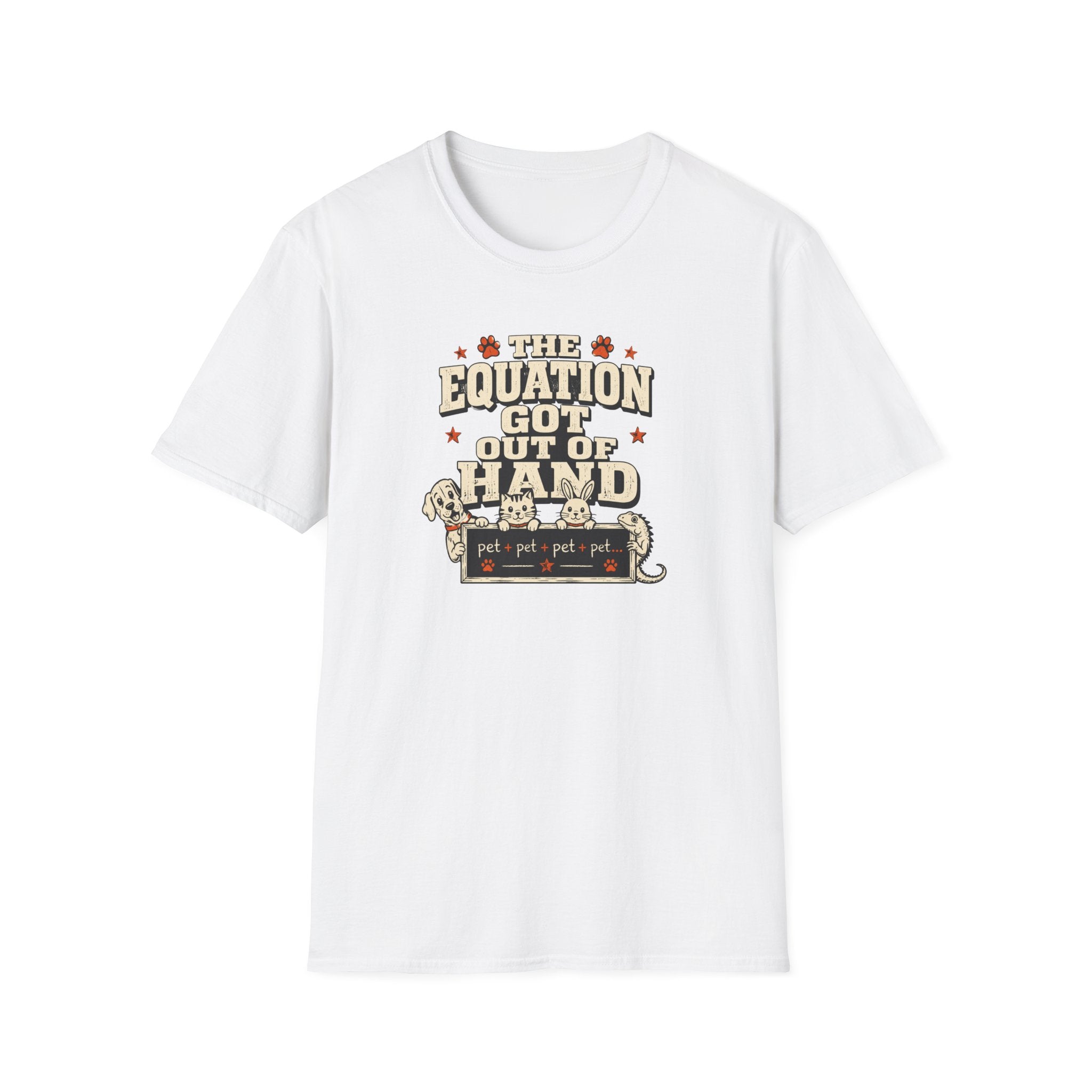 "The Equation Got Out of Hand" Cute Multi-Math Pet Graphic Tee