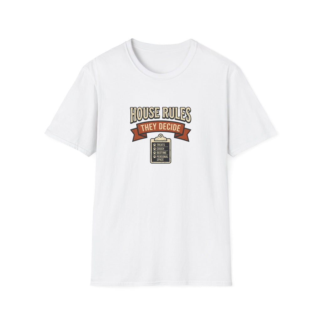 House Rules They Decide — Funny Pet Rules Graphic Tee