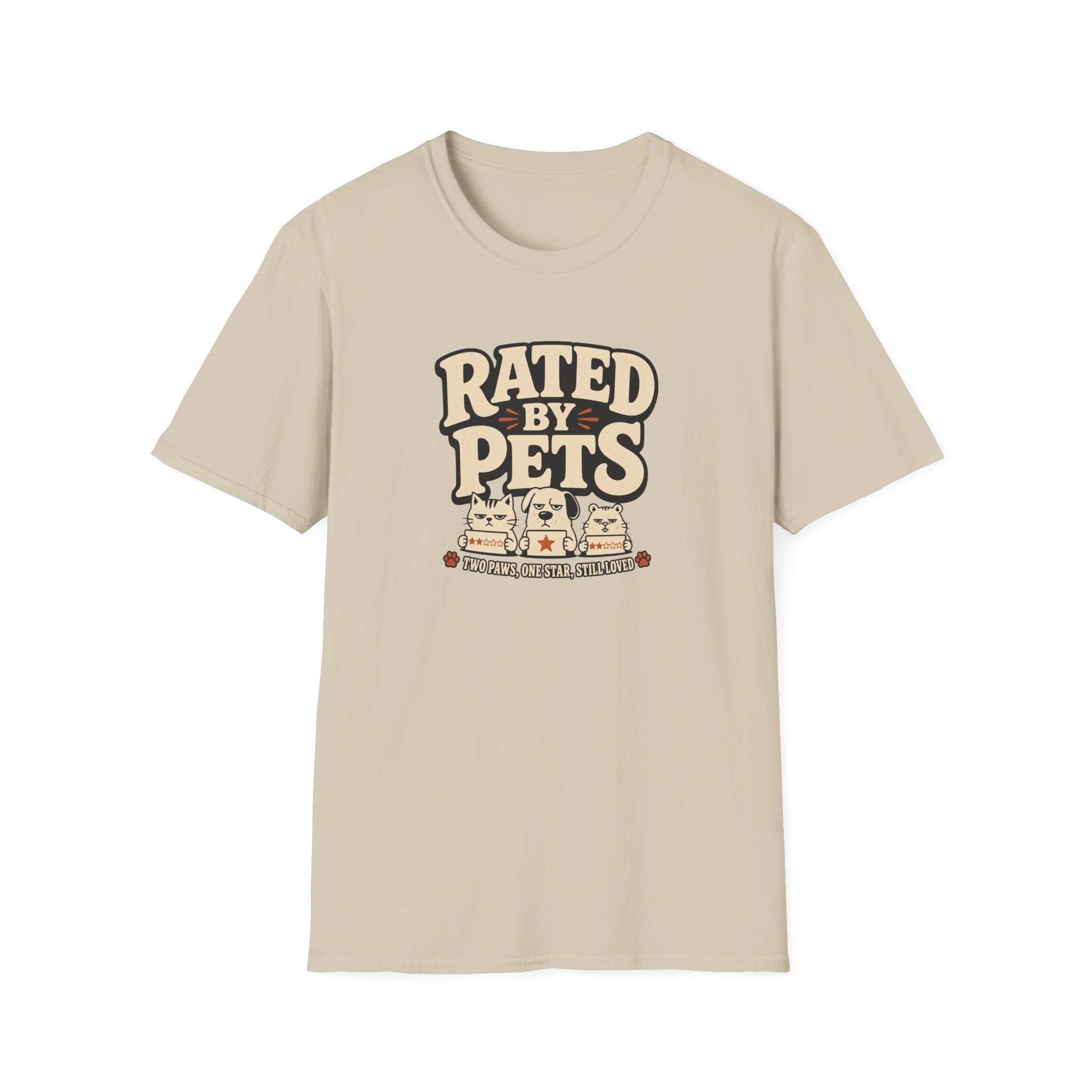 Rated By Pets — Funny Retro Pet Lover Tee