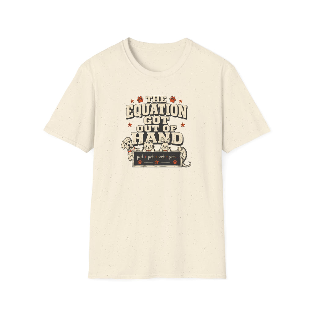 "The Equation Got Out of Hand" Cute Multi-Math Pet Graphic Tee