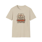 Bark Meow Judge Repeat – Funny Dog & Cat Pet Lover Tee