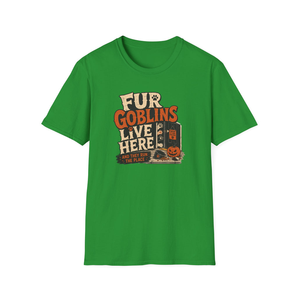 “Fur Goblins Live Here” Multi-Pet Halloween Tee