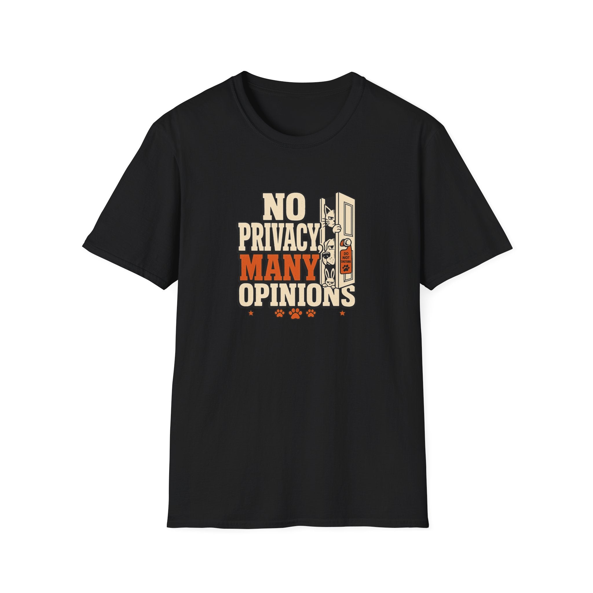 "No Privacy, Many Opinions" Retro Graphic Tee