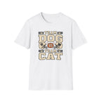 Team Dog vs Team Cat Football T-Shirt — Pet Lover Rivalry Tee