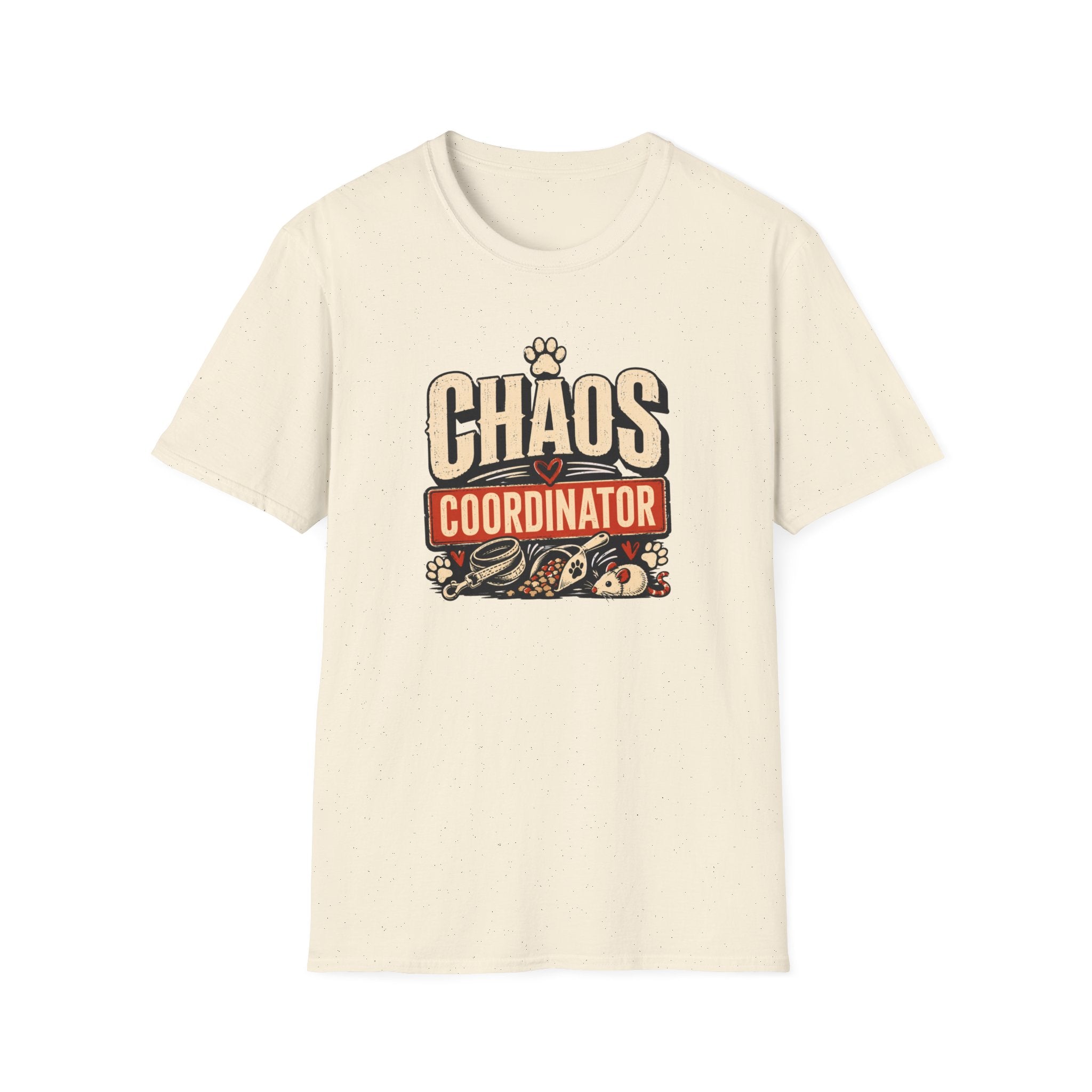 Chaos Coordinator T-Shirt — Funny Pet Mom Shirt with Paw Graphic