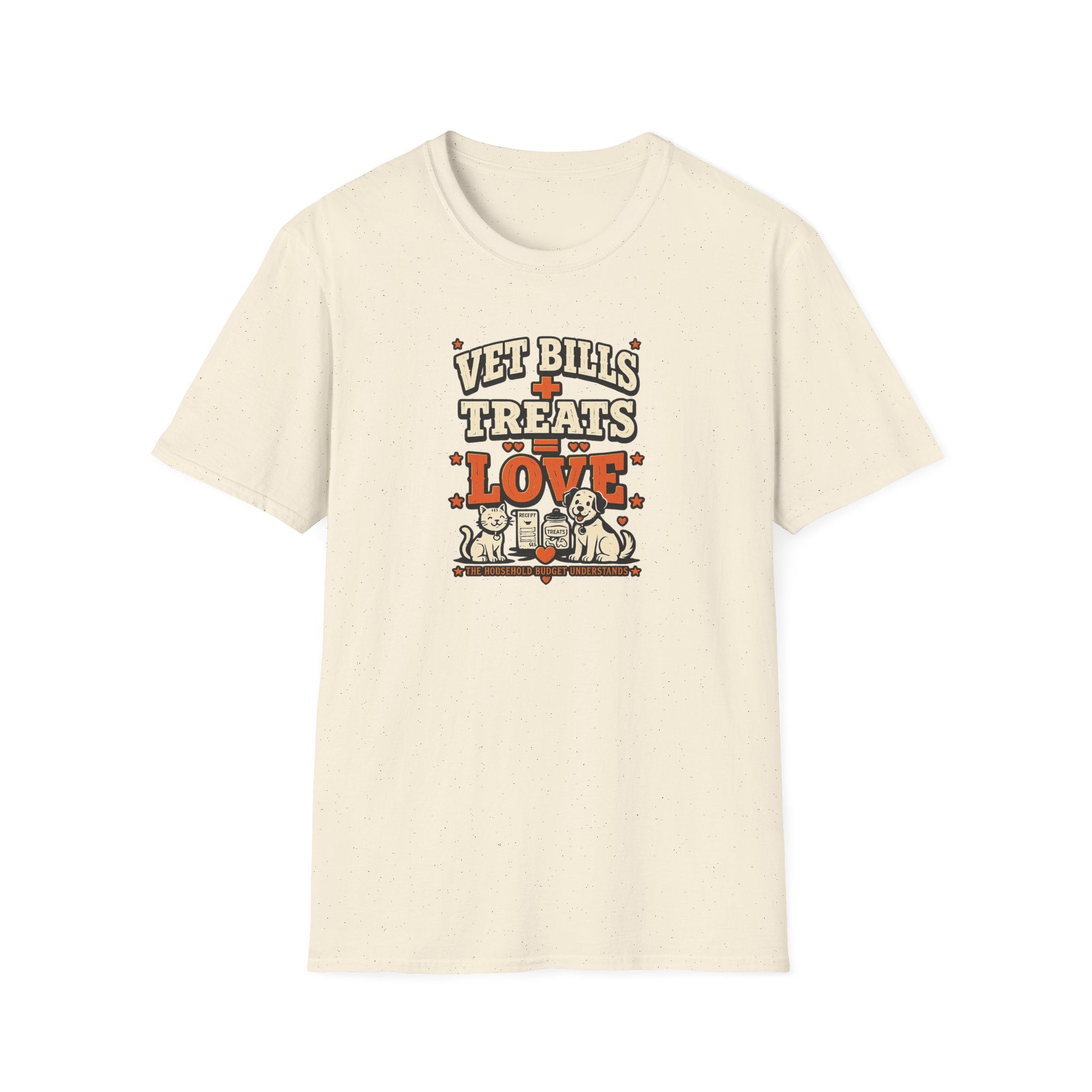 Vet Bills + Treats = Love — Funny Dog & Cat Pet Owner Tee