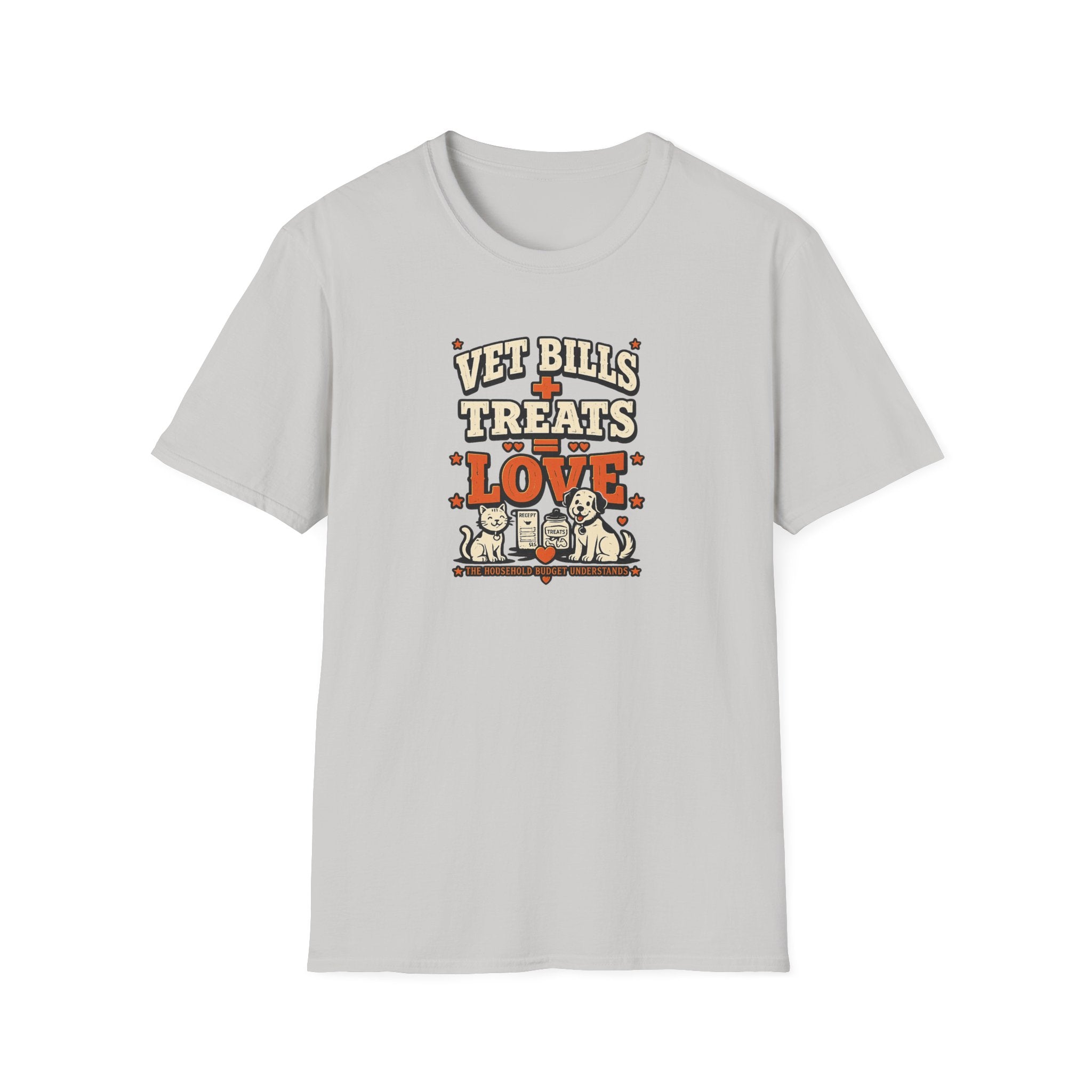 Vet Bills + Treats = Love — Funny Dog & Cat Pet Owner Tee