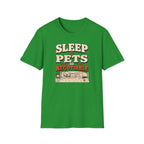“Sleep Divided By Pets Equals Negotiable” Vintage Retro Pet Lover Tee