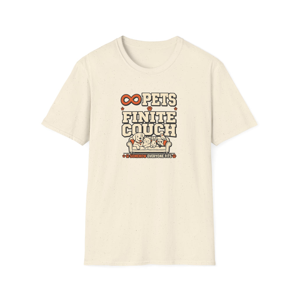 “Infinite Pets, Finite Couch” Graphic T