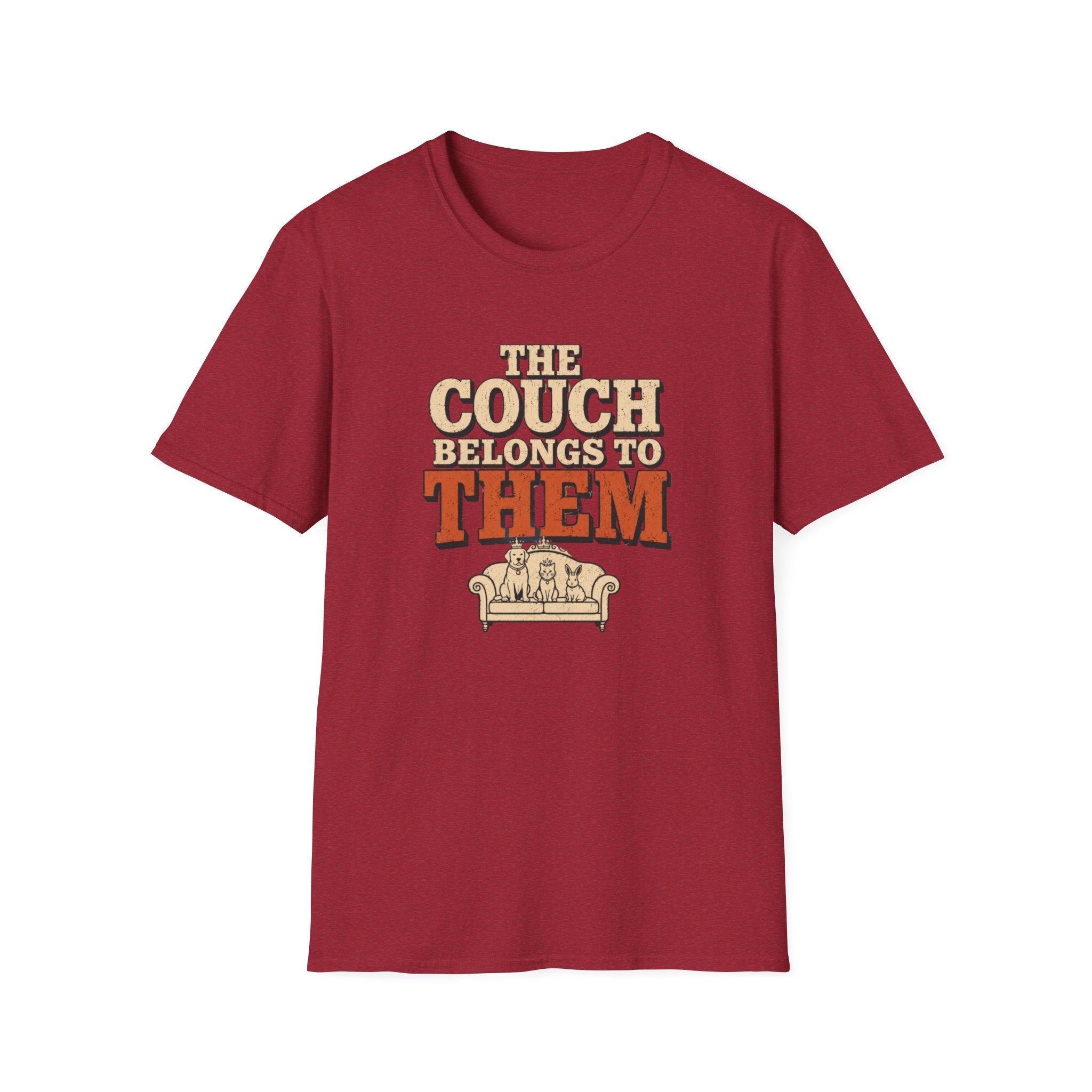 "The Couch Belongs to Them" Retro Graphic Tee