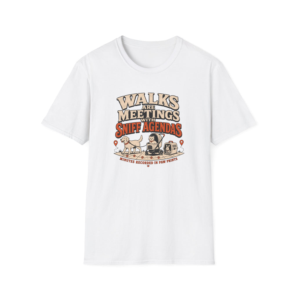 Walks Are Meetings With Sniff Agendas T-Shirt