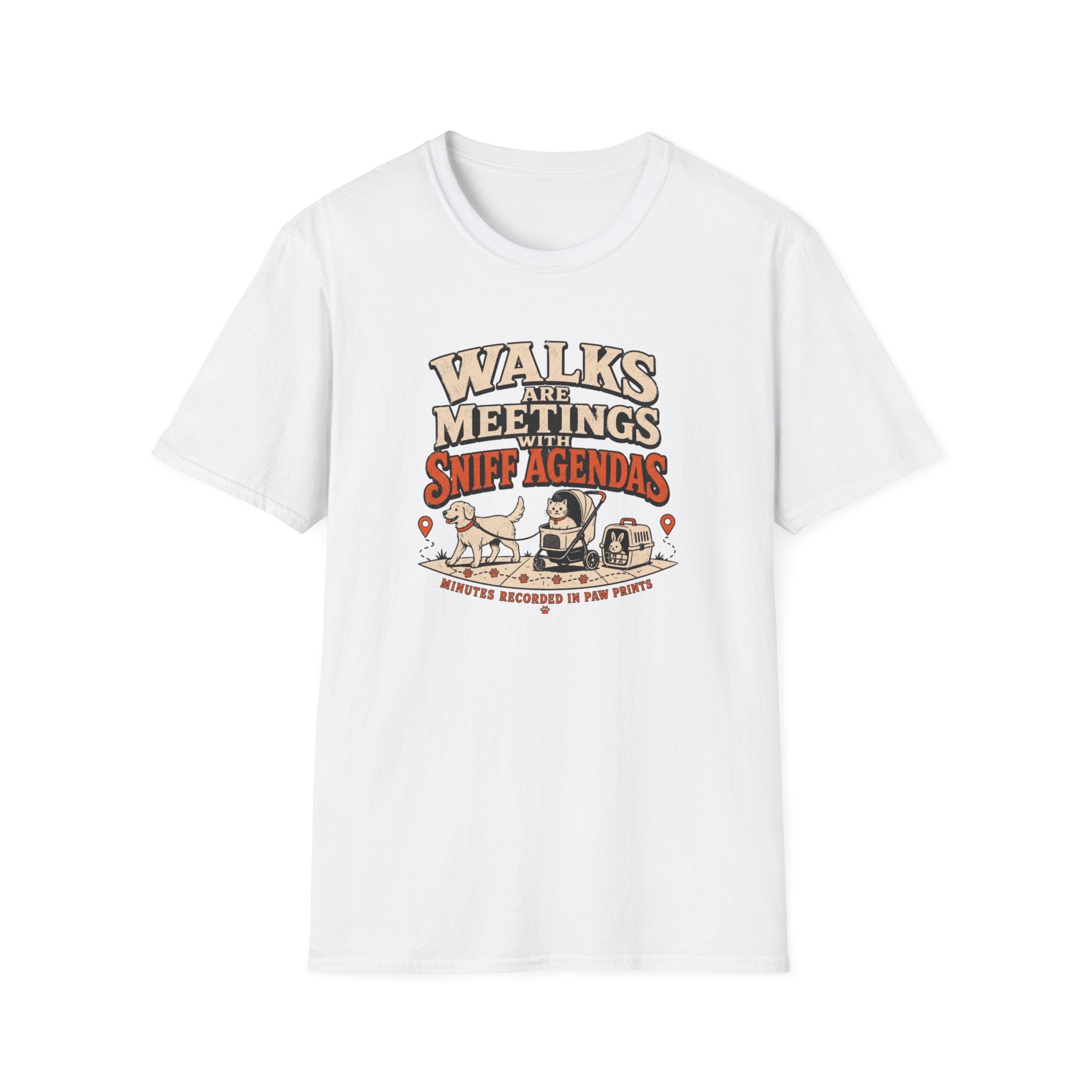 Walks Are Meetings With Sniff Agendas T-Shirt
