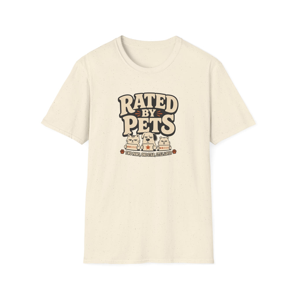 Rated By Pets — Funny Retro Pet Lover Tee