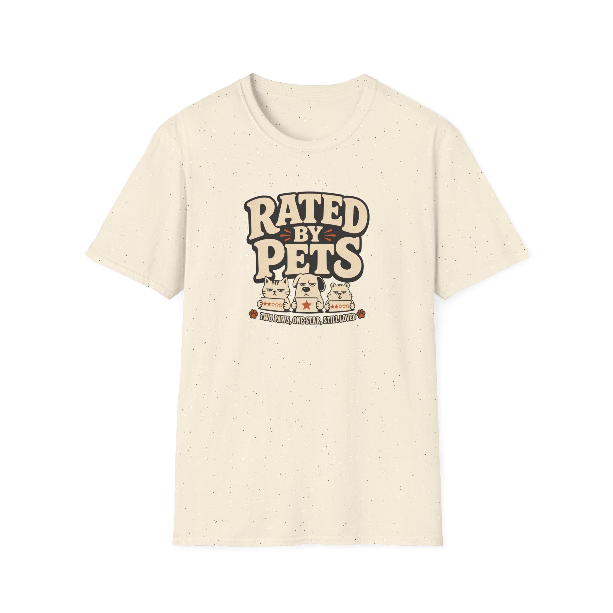 Rated By Pets — Funny Retro Pet Lover Tee