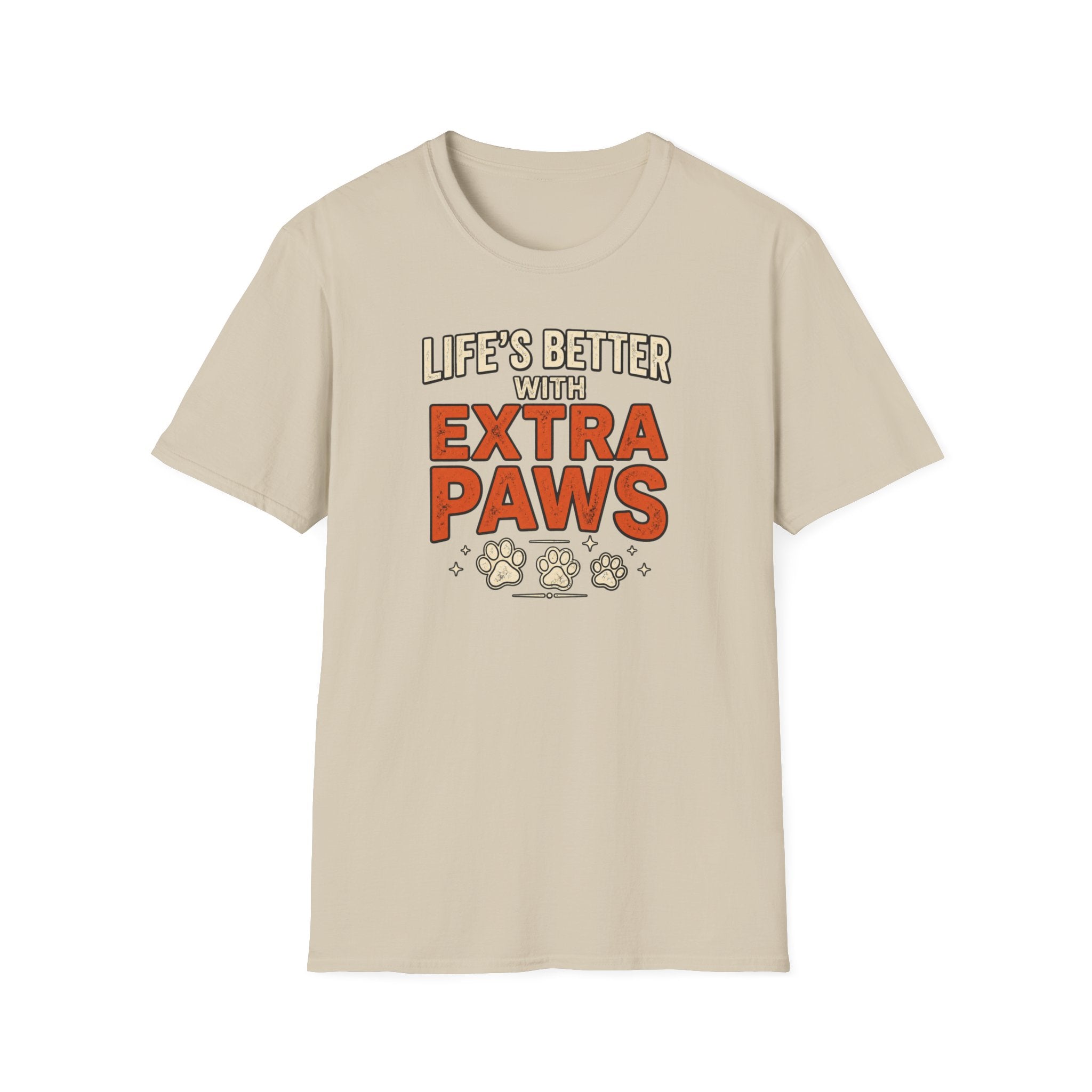 Life’s Better with Extra Paws T‑Shirt — Cute Pet Lover Tee