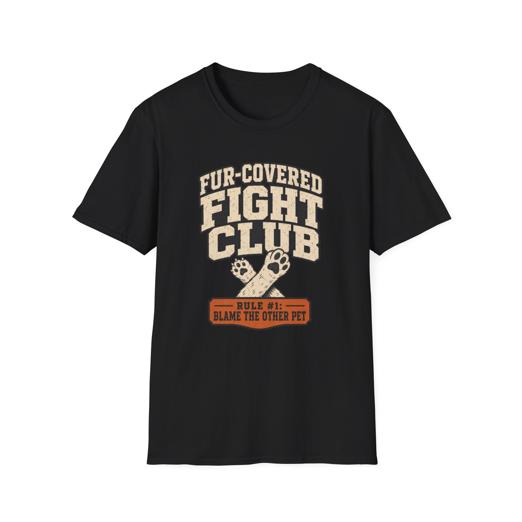Fur-Covered Fight Club T-Shirt