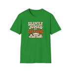 "Silently Judged by Everyone" Retro Graphic Tee (Cute Pets)