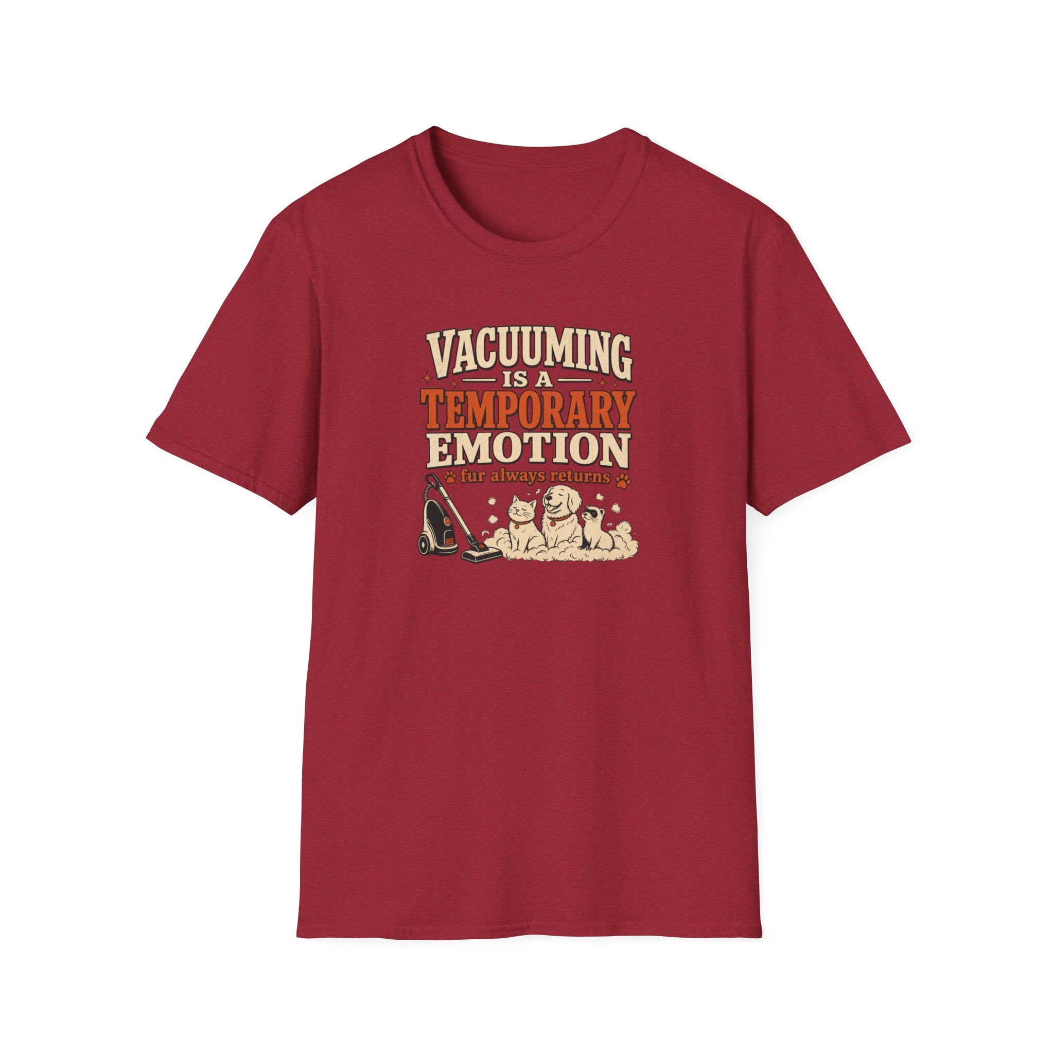 Vacuuming Is a Temporary Emotion T‑Shirt