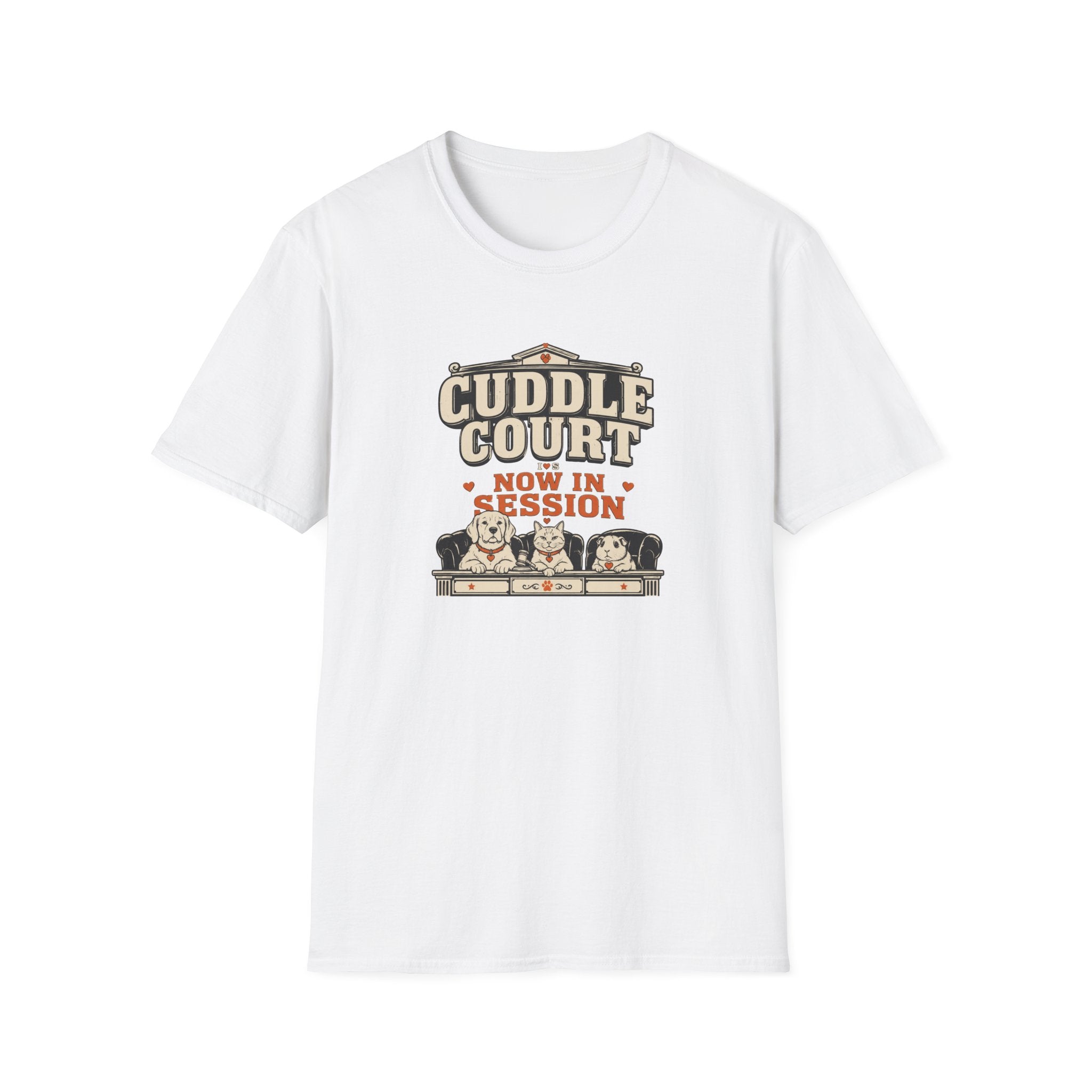 "Cuddle Court Now In Session" Cute Pet Lounge Tee