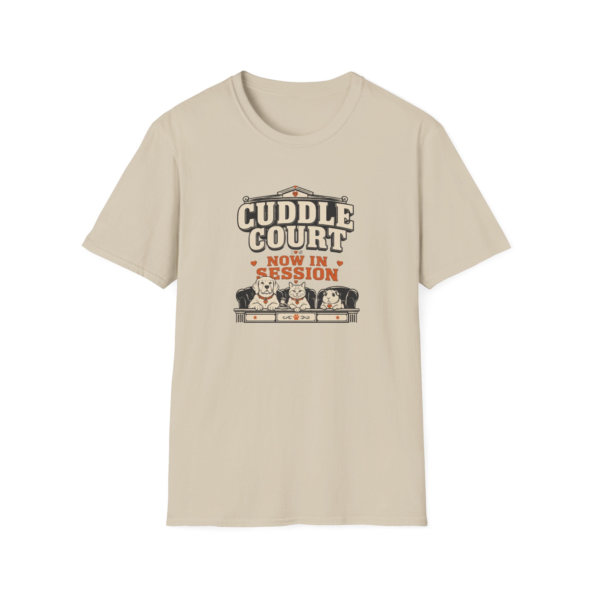 "Cuddle Court Now In Session" Cute Pet Lounge Tee