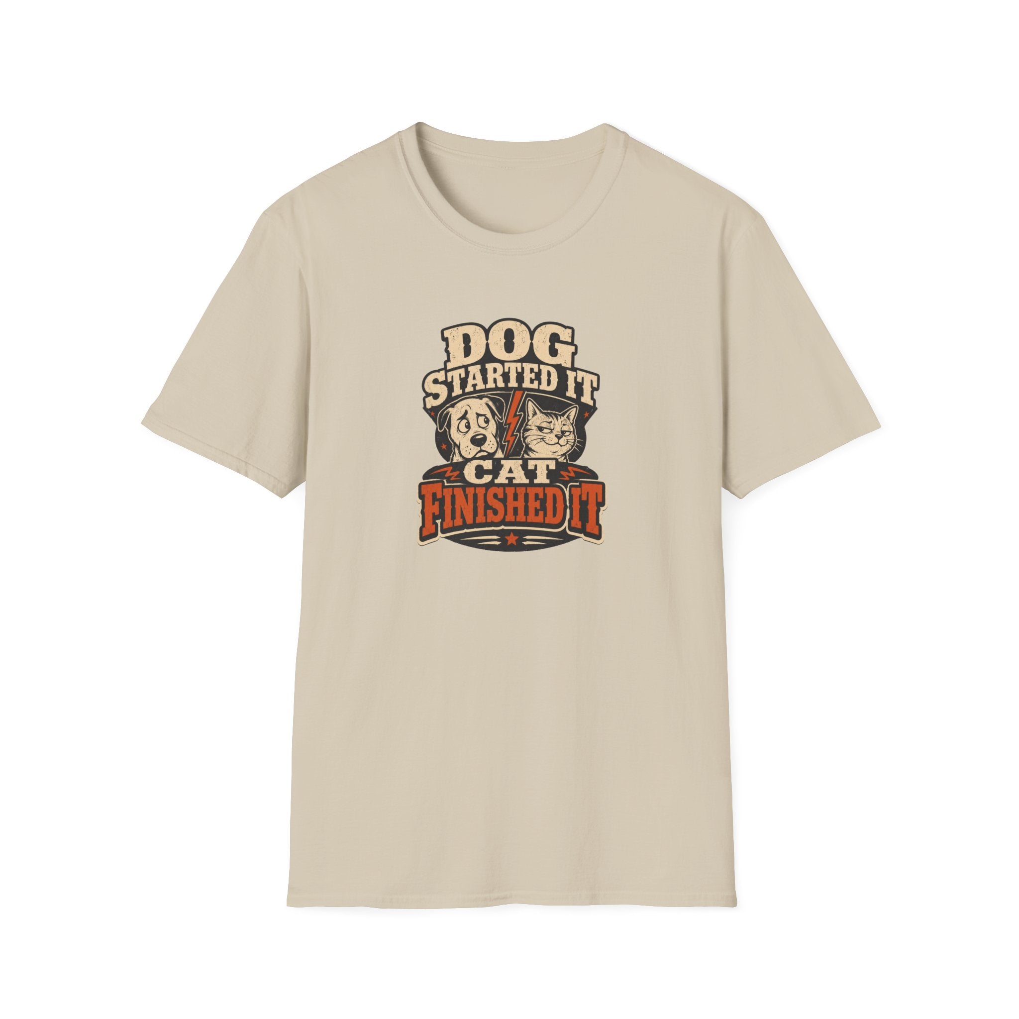 Dog Started It Cat Finished It T-Shirt