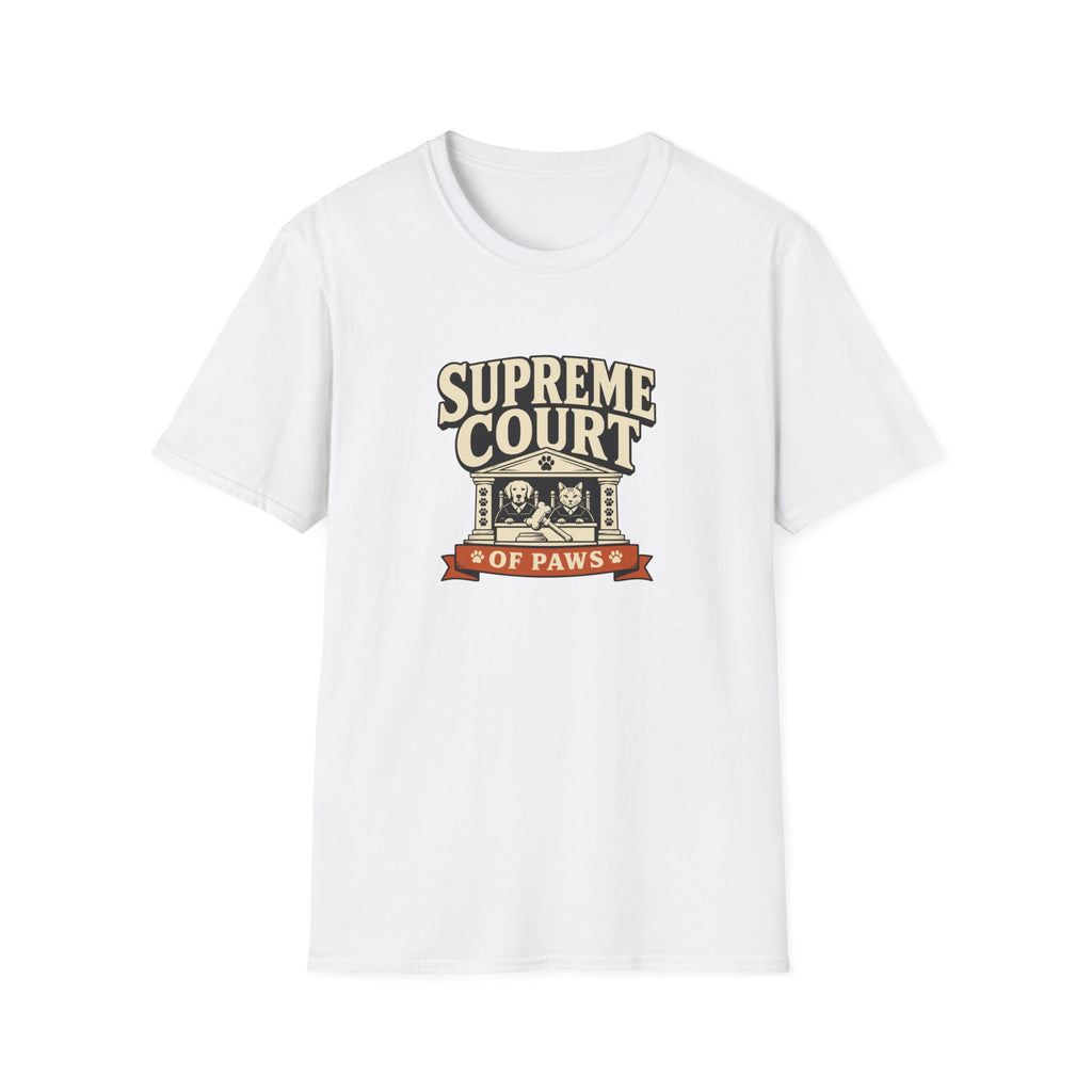 Supreme Court of Paws T-Shirt — Retro Dog & Cat Justice Tee