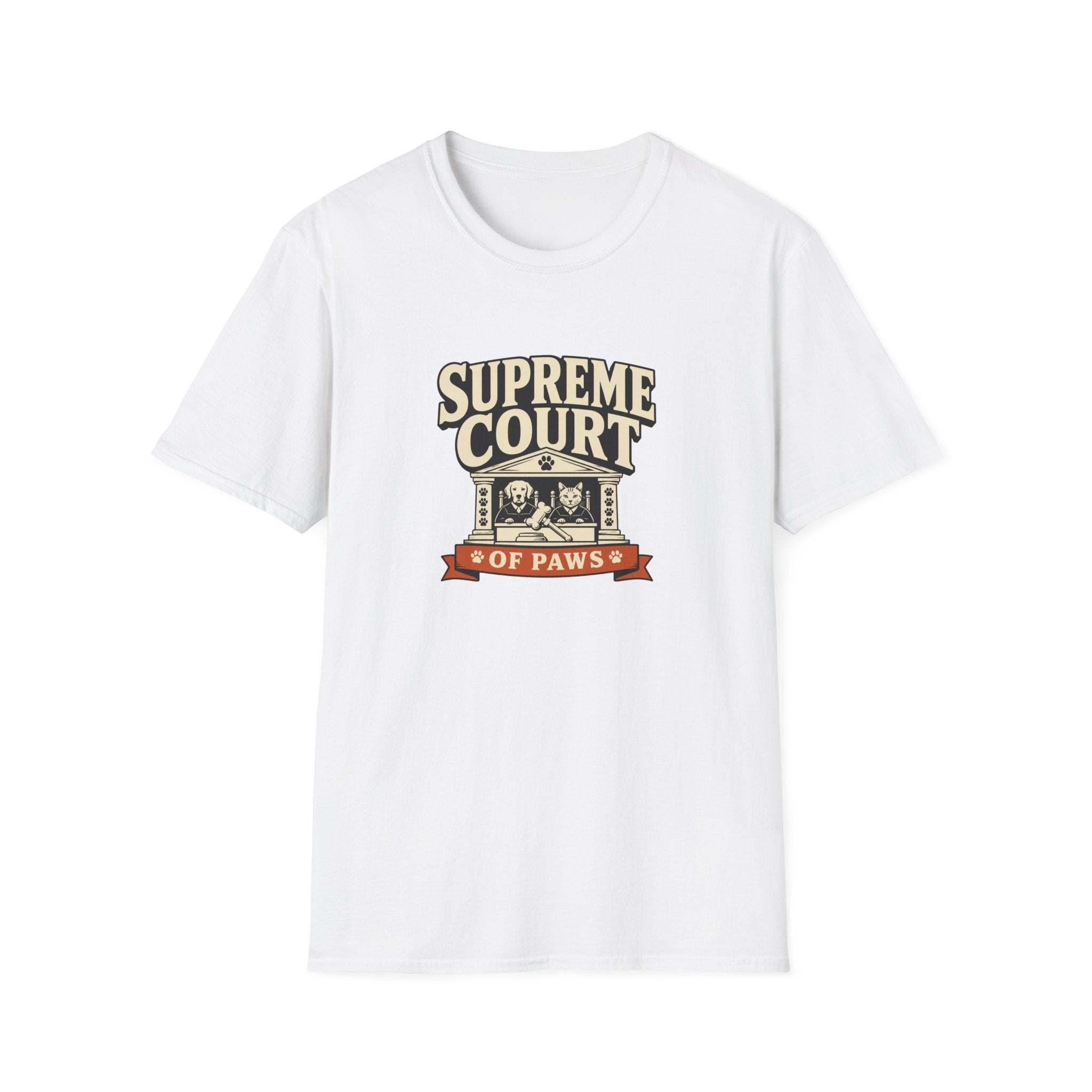 Supreme Court of Paws T-Shirt — Retro Dog & Cat Justice Tee