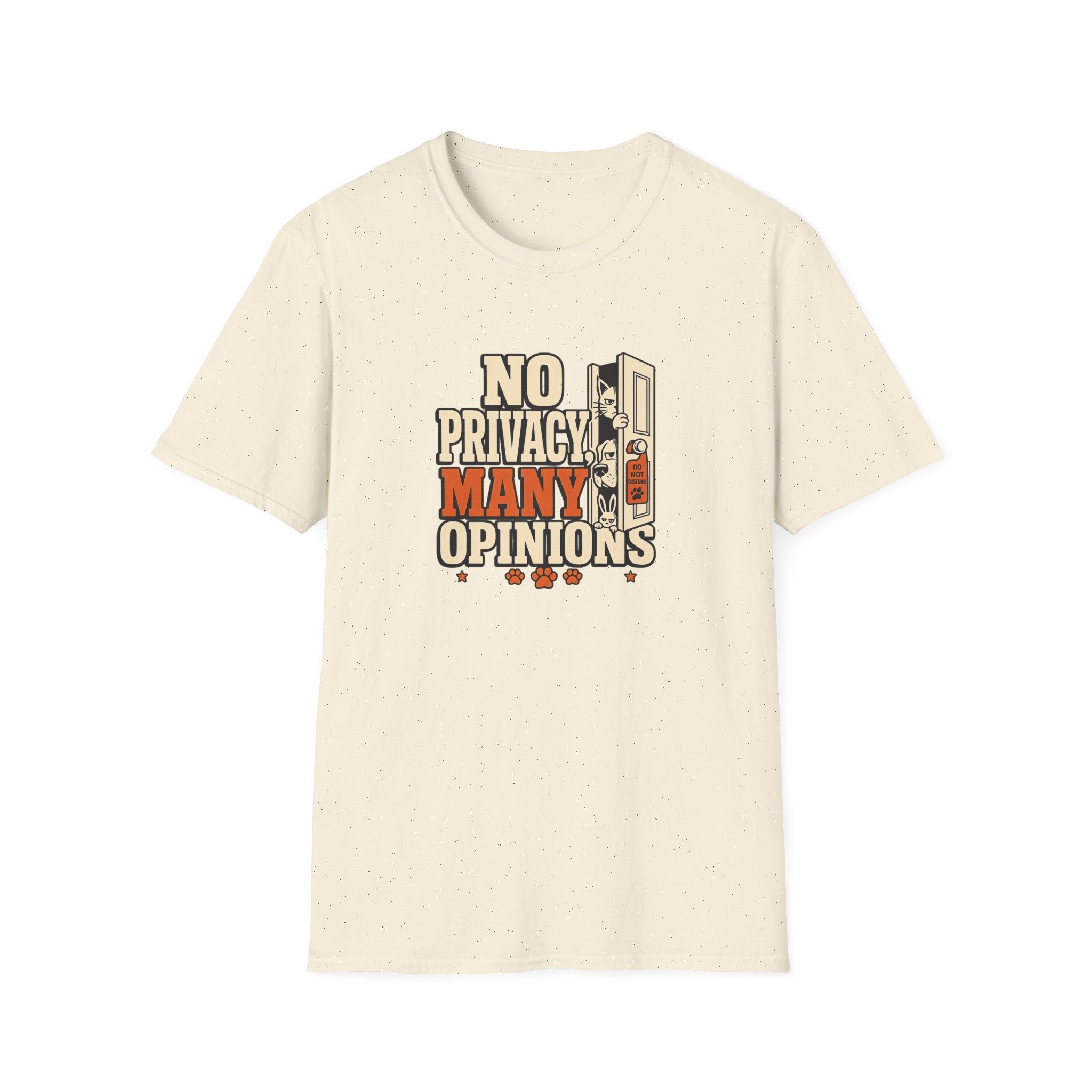 "No Privacy, Many Opinions" Retro Graphic Tee