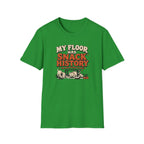 "My Floor Has Snack History" Graphic Pet Lovers Tee