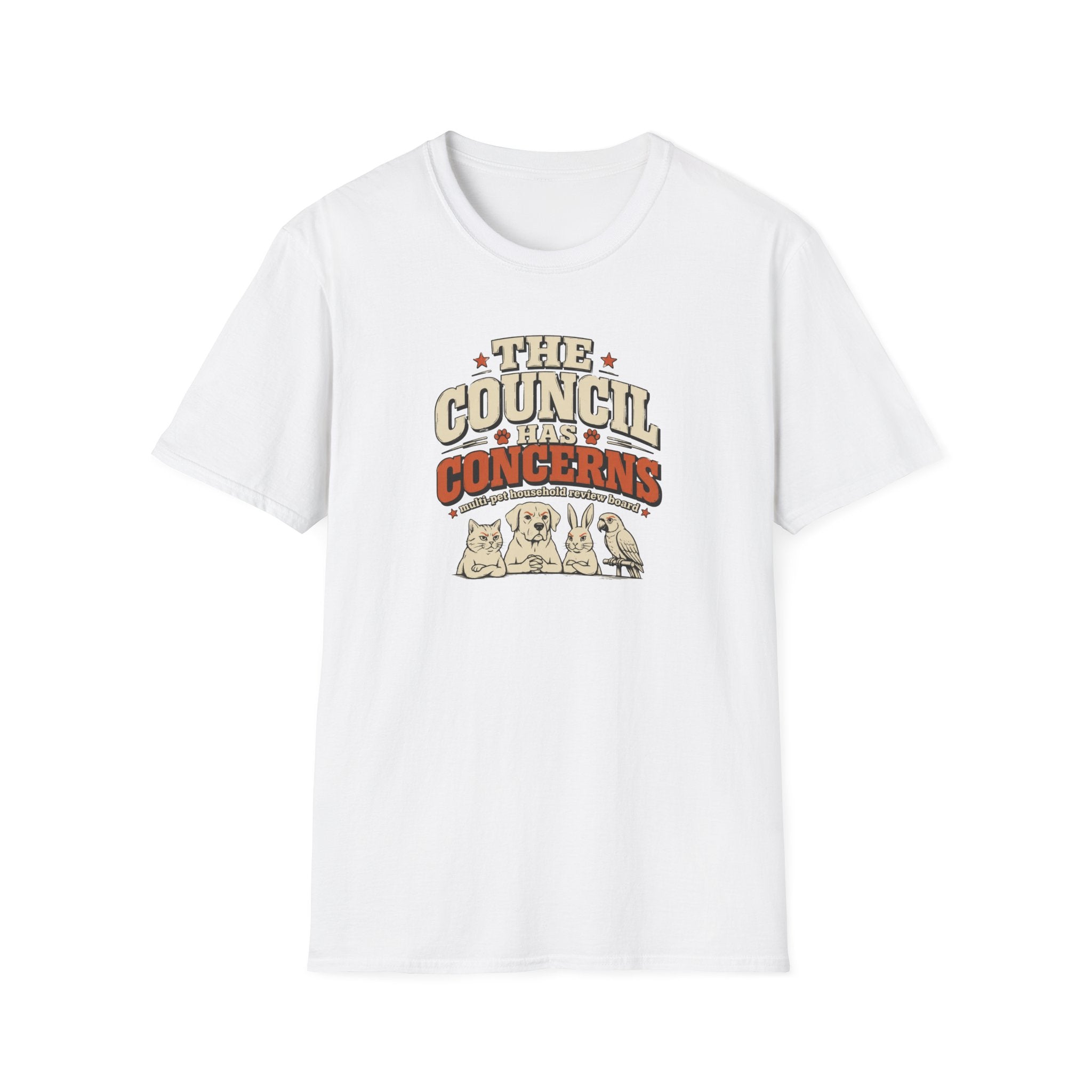 "The Council Has Concerns" Retro Pet Graphic Tee