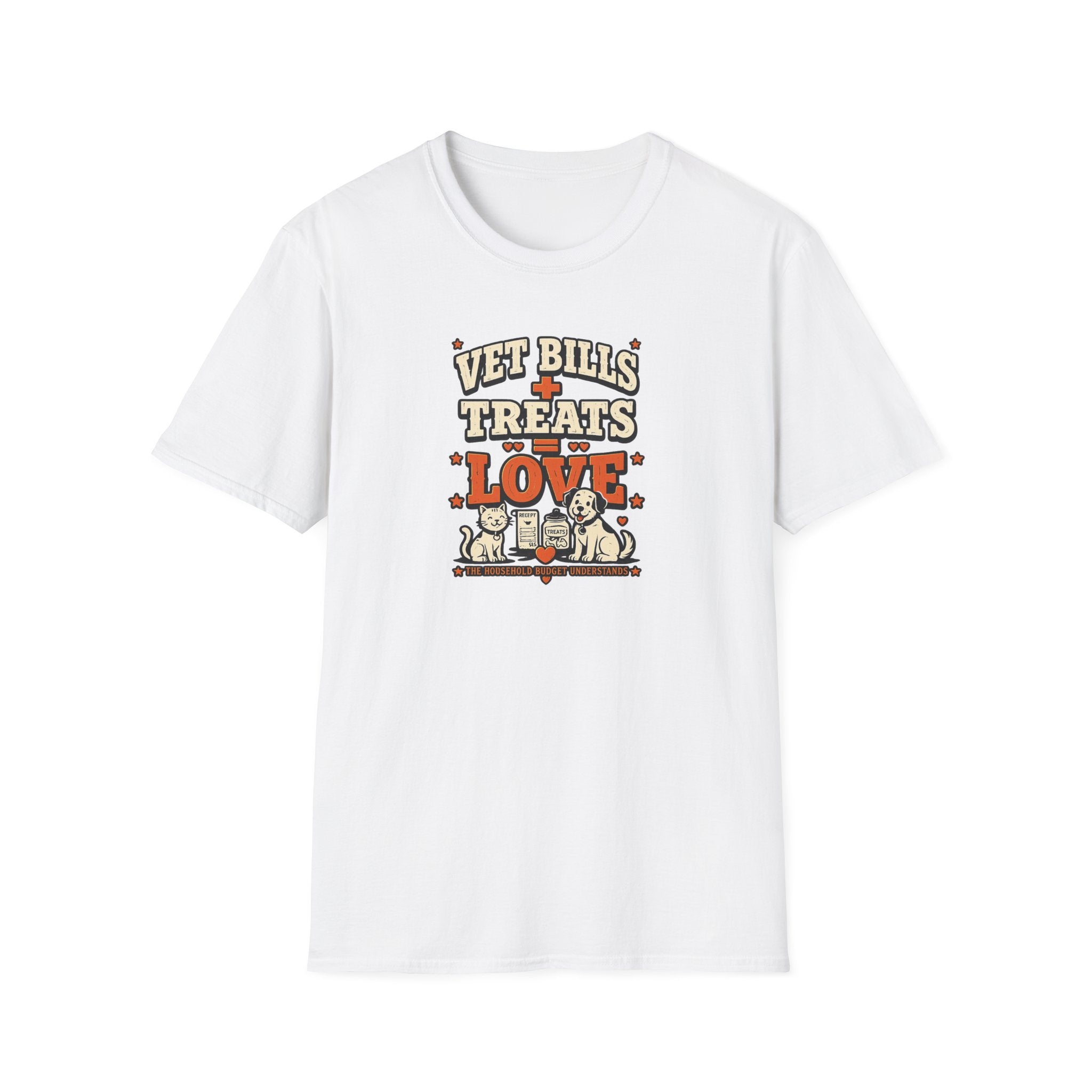 Vet Bills + Treats = Love — Funny Dog & Cat Pet Owner Tee
