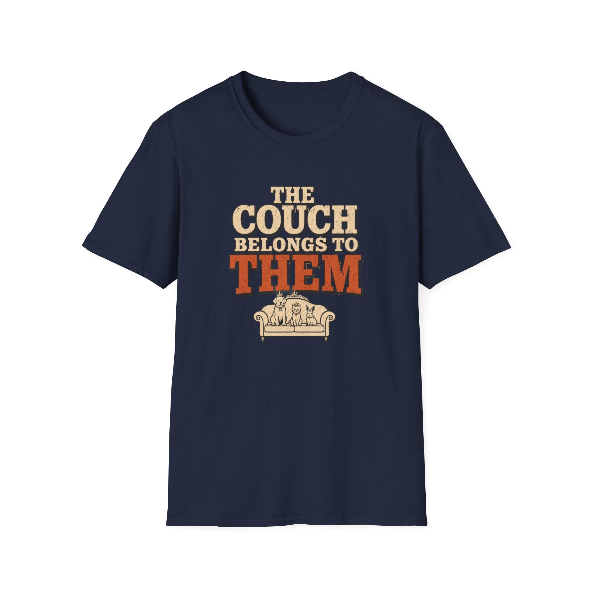 "The Couch Belongs to Them" Retro Graphic Tee