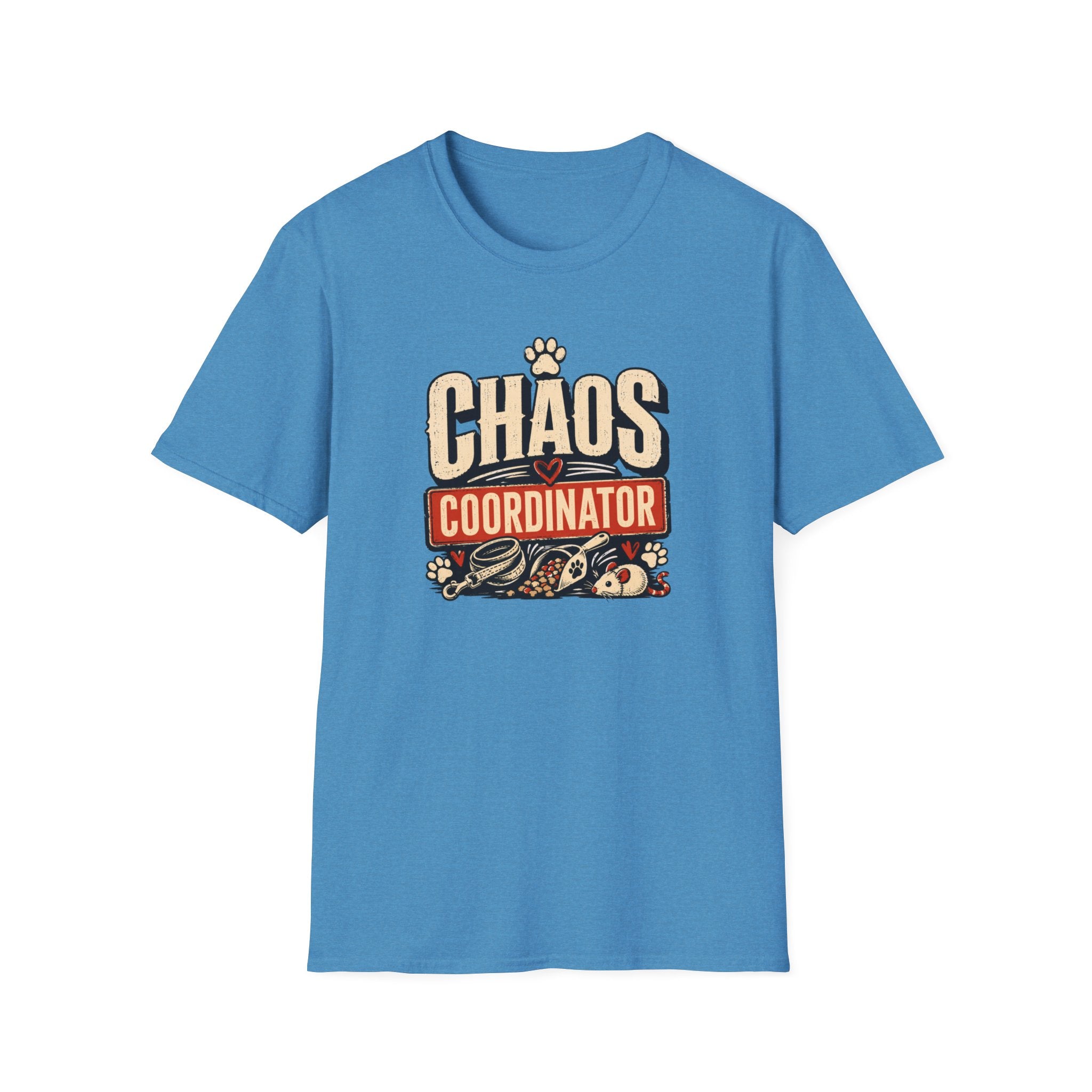 Chaos Coordinator T-Shirt — Funny Pet Mom Shirt with Paw Graphic