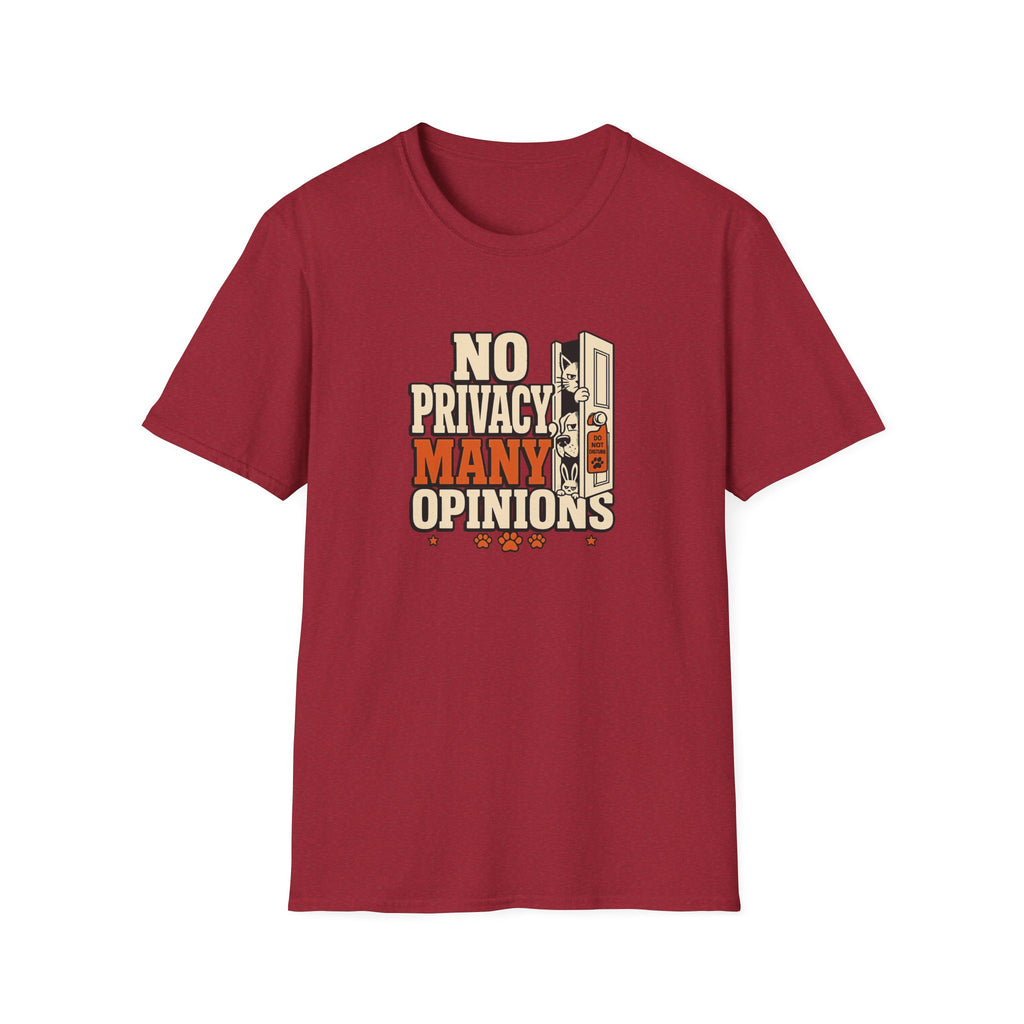 "No Privacy, Many Opinions" Retro Graphic Tee