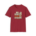 "No Privacy, Many Opinions" Retro Graphic Tee