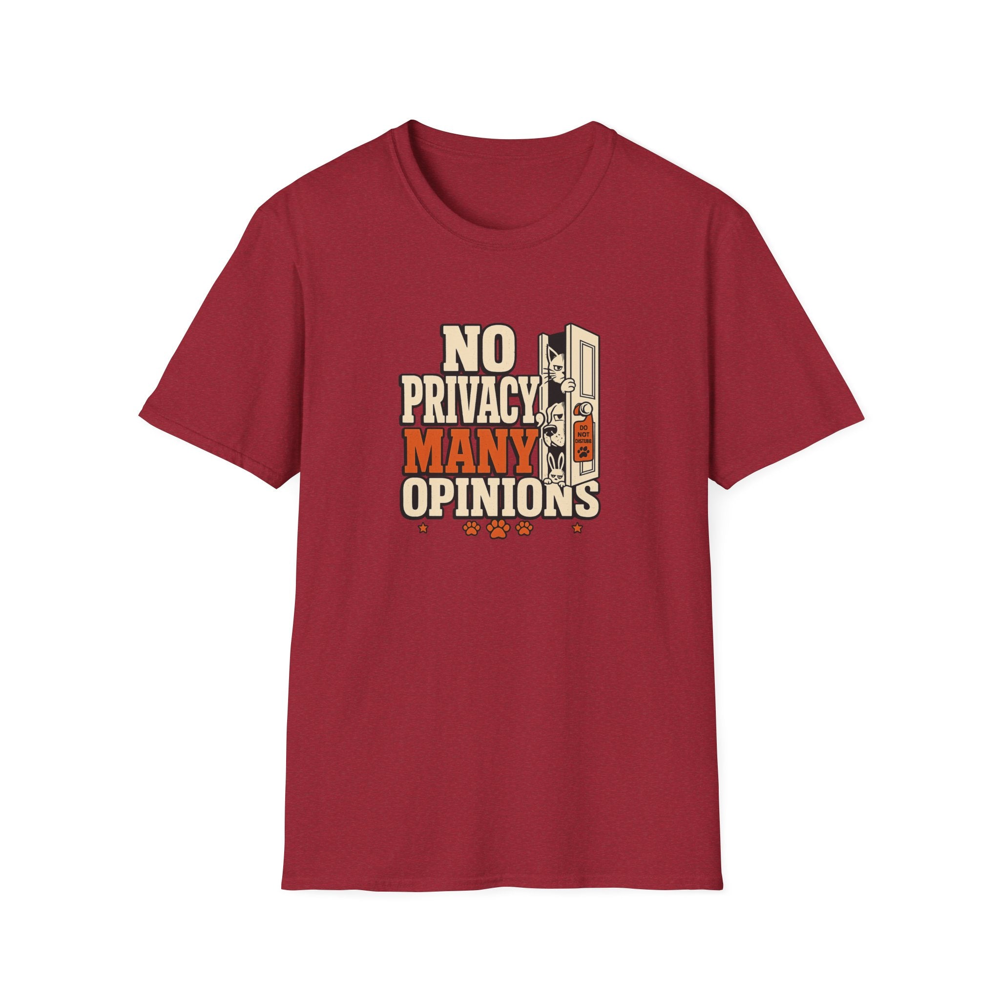 "No Privacy, Many Opinions" Retro Graphic Tee