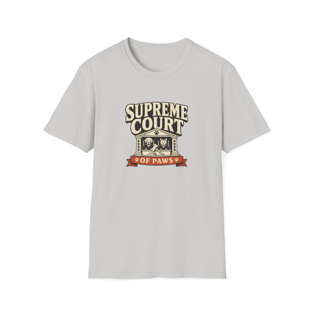 Supreme Court of Paws T-Shirt — Retro Dog & Cat Justice Tee