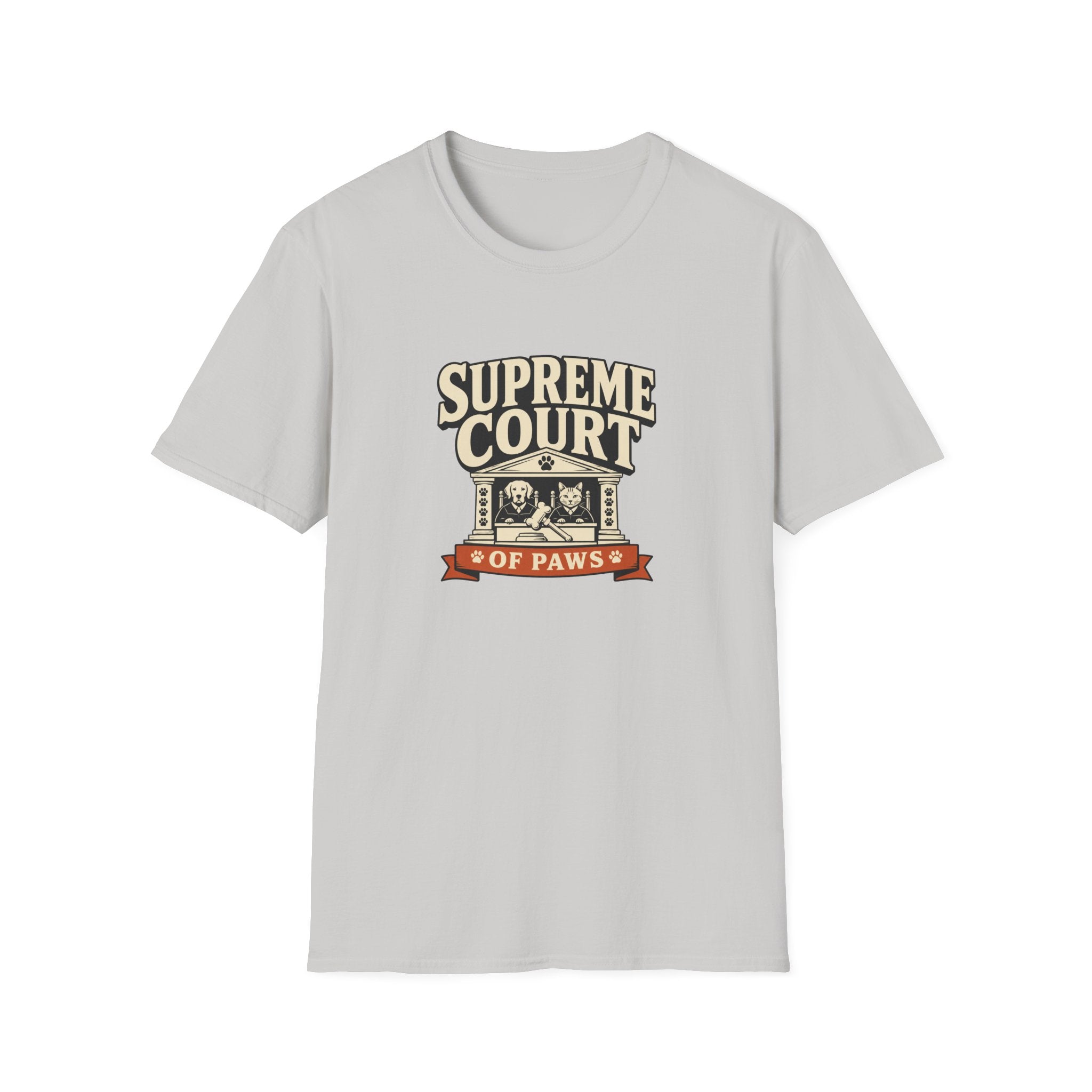 Supreme Court of Paws T-Shirt — Retro Dog & Cat Justice Tee