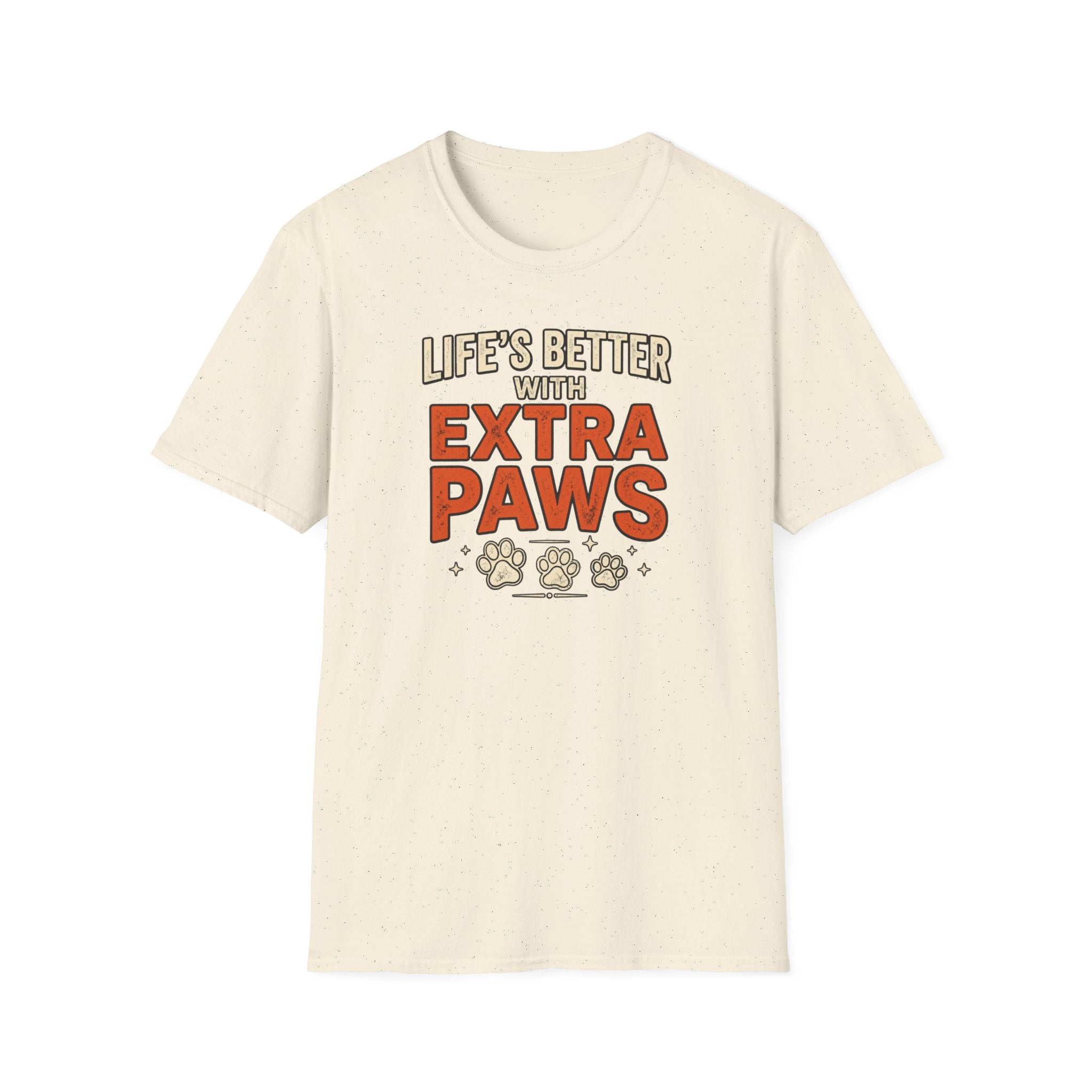 Life’s Better with Extra Paws T‑Shirt — Cute Pet Lover Tee