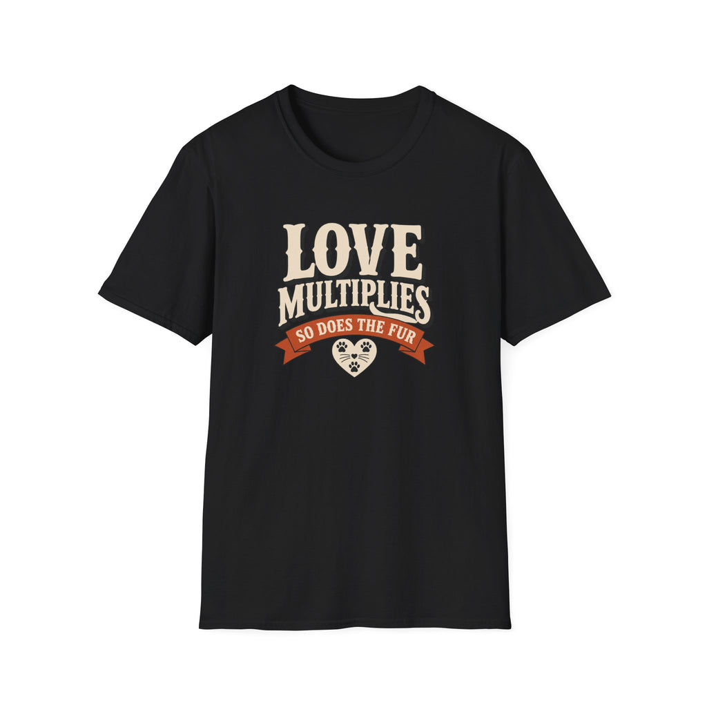 Love Multiplies — Pet Mom/Dad Tee (“So Does The Fur”)
