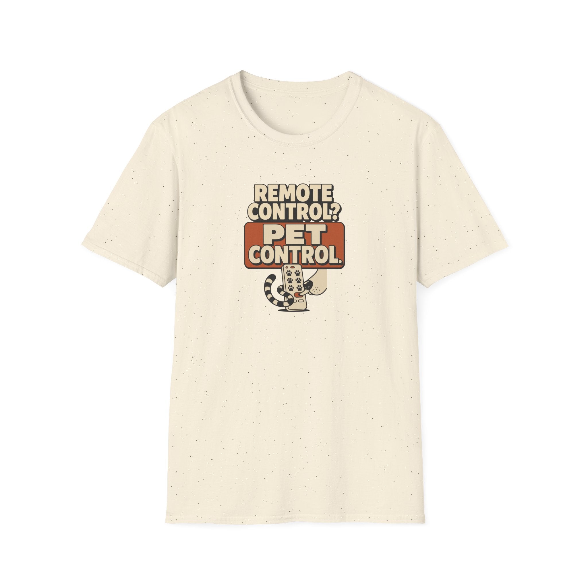 Pet Control T‑Shirt — "Remote Control? Pet Control." Retro Graphic Tee for Pet Lovers