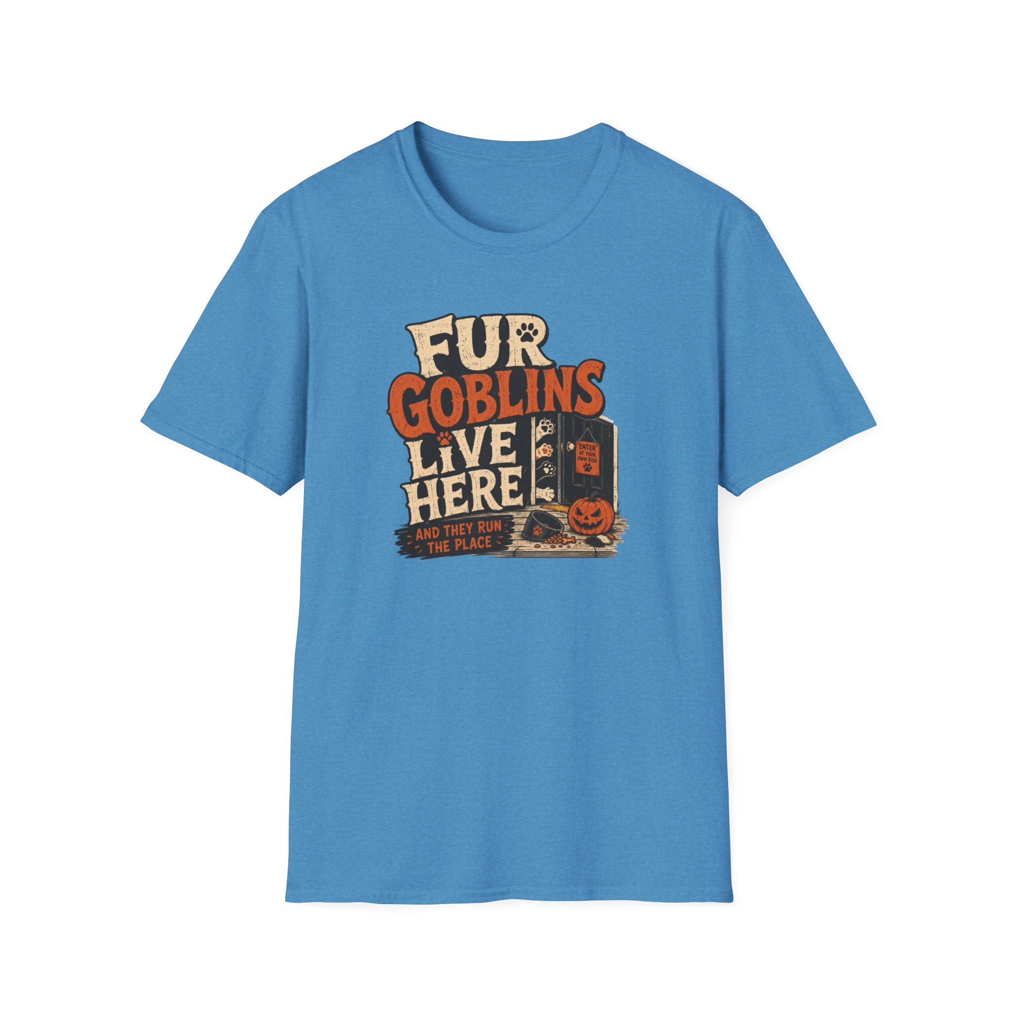 “Fur Goblins Live Here” Multi-Pet Halloween Tee