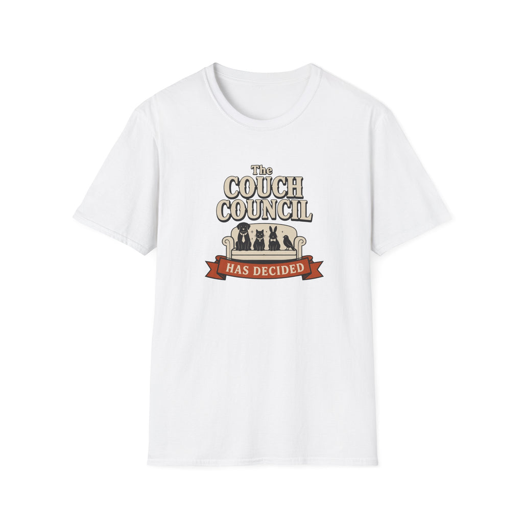 'The Couch Council Has Decided' Funny Pet Lounge Tee