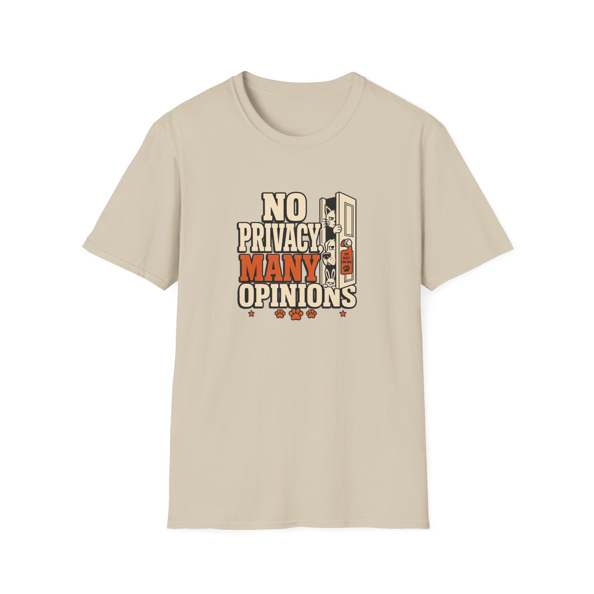 "No Privacy, Many Opinions" Retro Graphic Tee