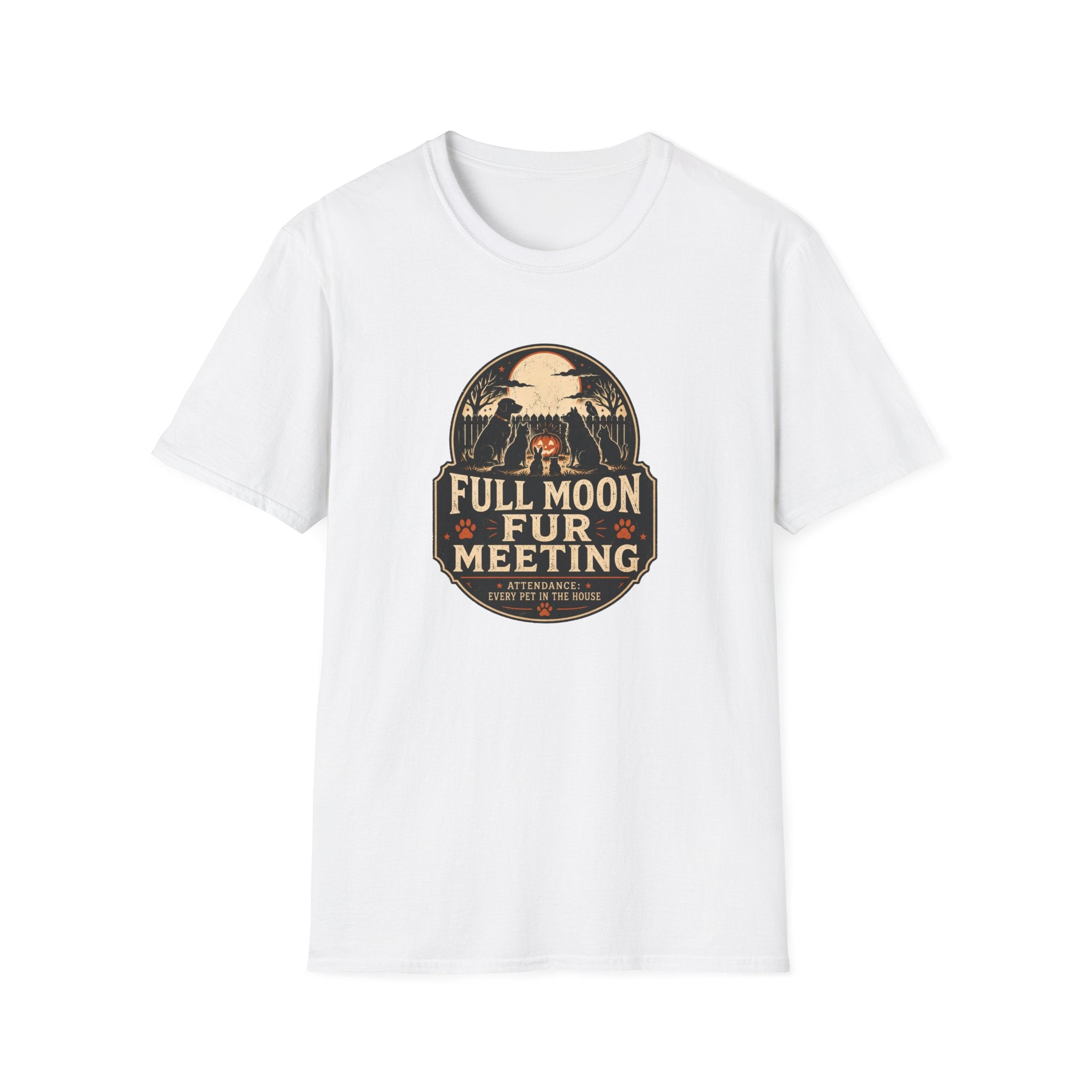 Full Moon Fur T-Shirt – Funny Pet Lover Shirt (Full Moon Fur Meeting)